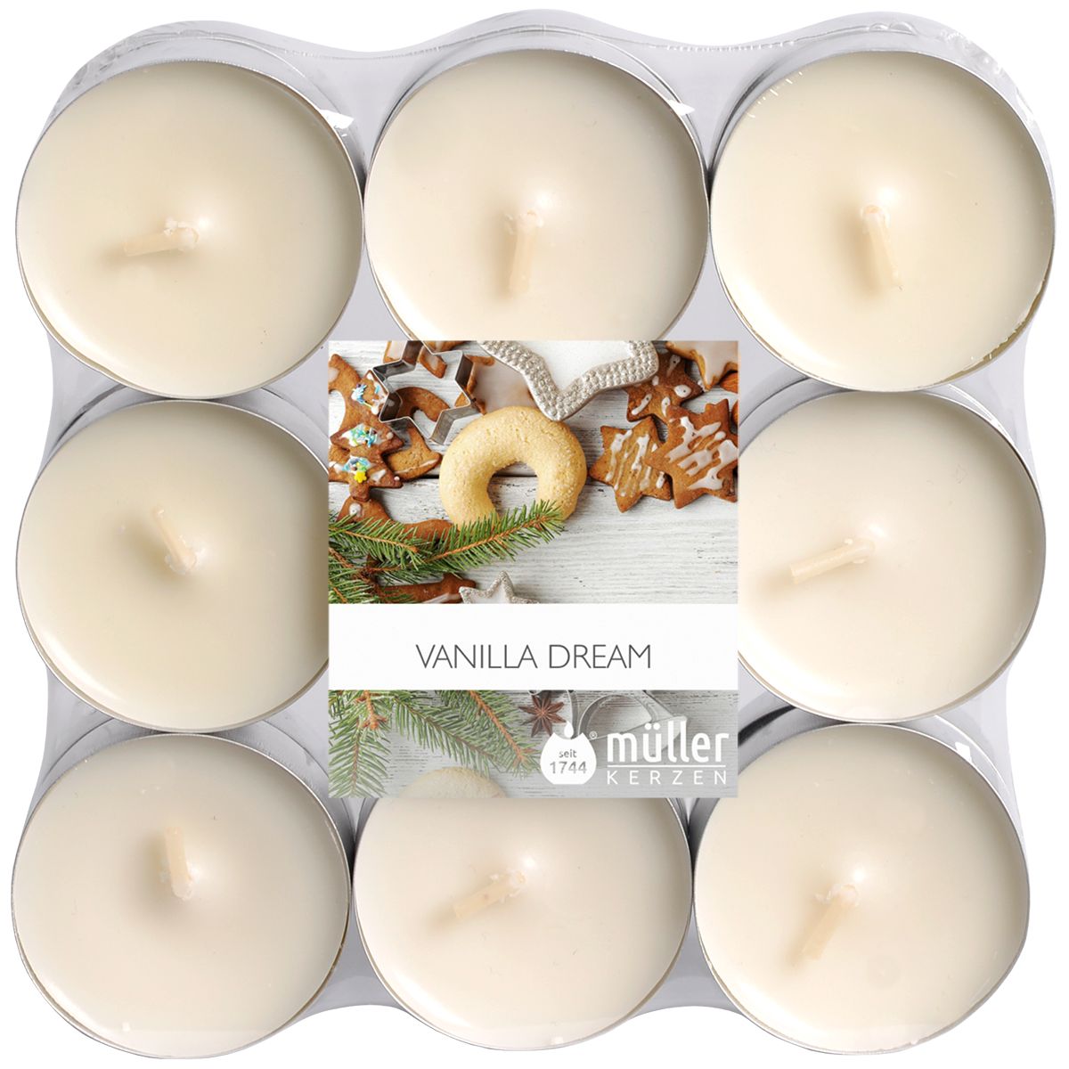 Müller Kerzenfabrik Duftlicht Christmas 18er vanilla dream