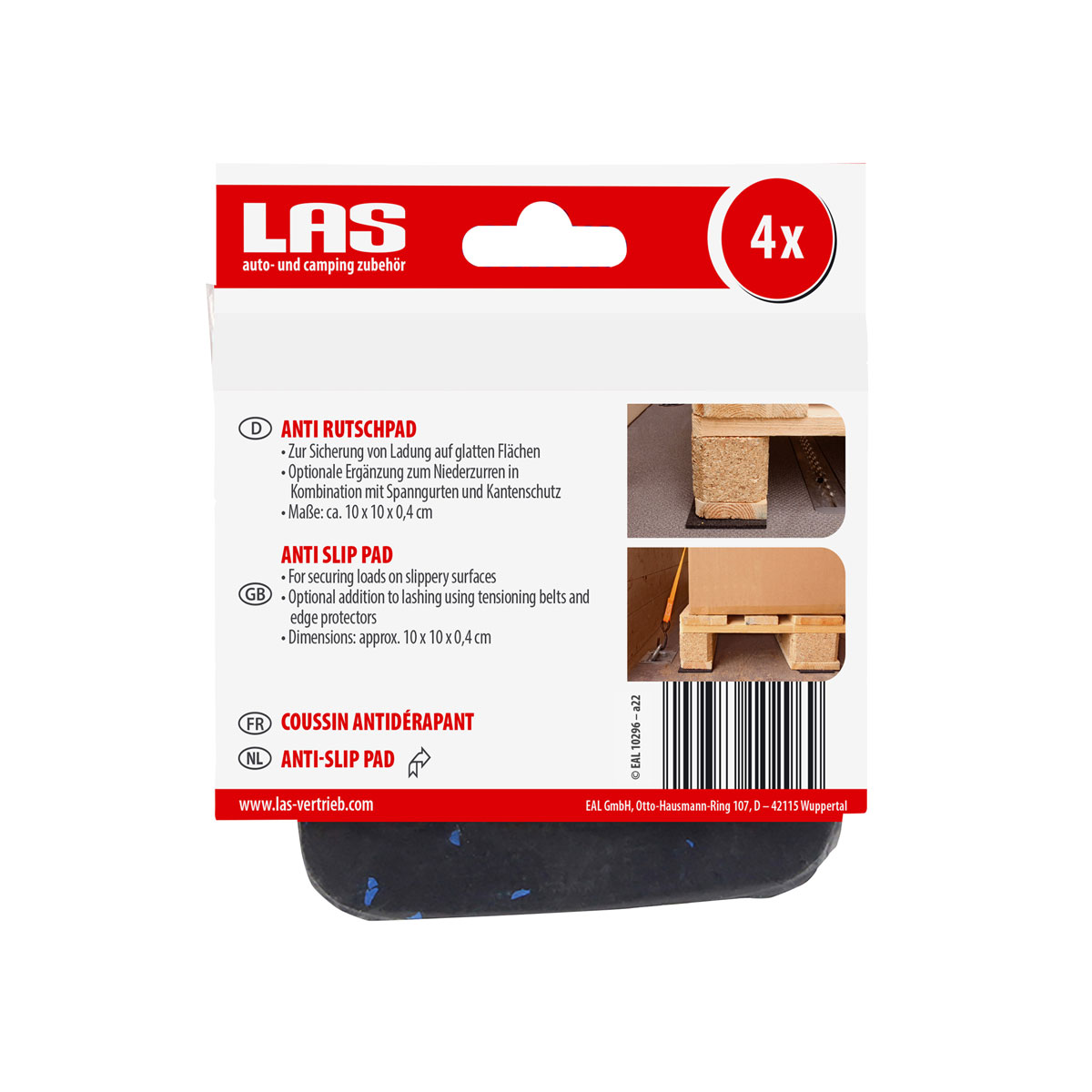 LAS 10296 Anti Rutschpads 4 Stk 10 x 10 cm Bild 5