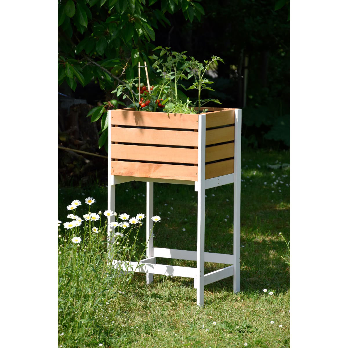 Hochbeet Obstkiste braun 49 x 42 x 90 cm Bild 5