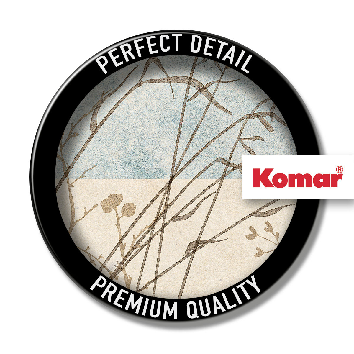 Komar  Selbstklebende Vlies Fototapete rund Gazon Durchmesser 125 cm Bild 3