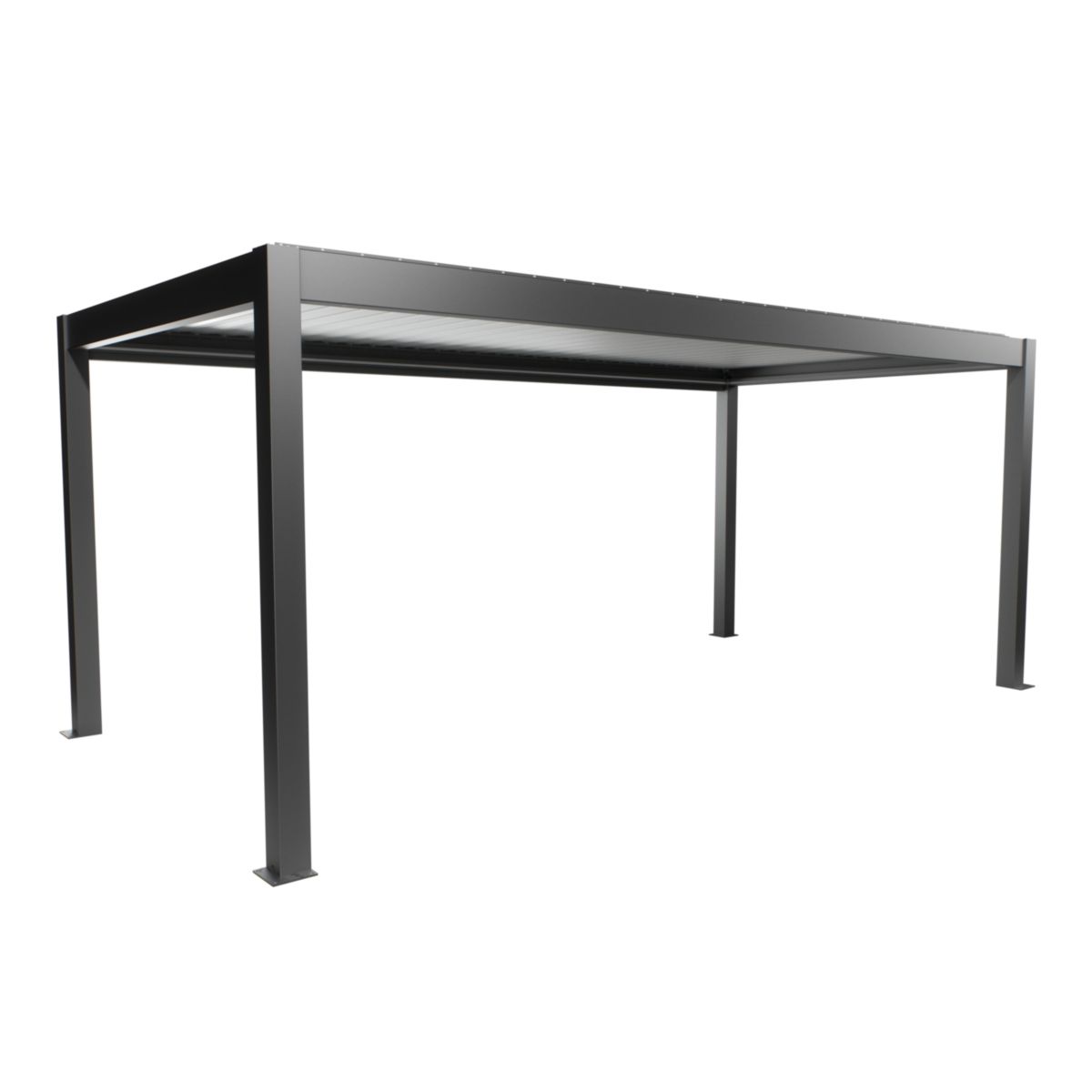 Biohort Pergola Gr. 6x3 dunkelgrau/silber-met 608x 312x 264 cm