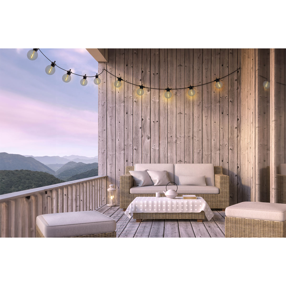 näve  Solarlichterkette Cadena warmweiß 10er Bild 11