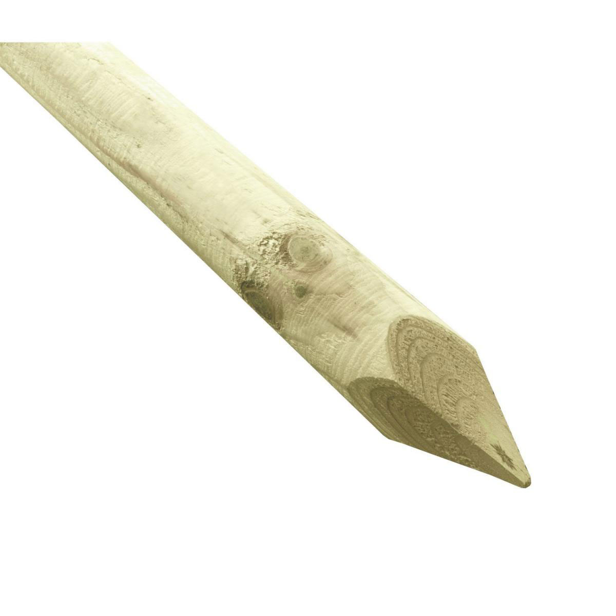 Rundpfosten 8 x 150 cm gespitzt