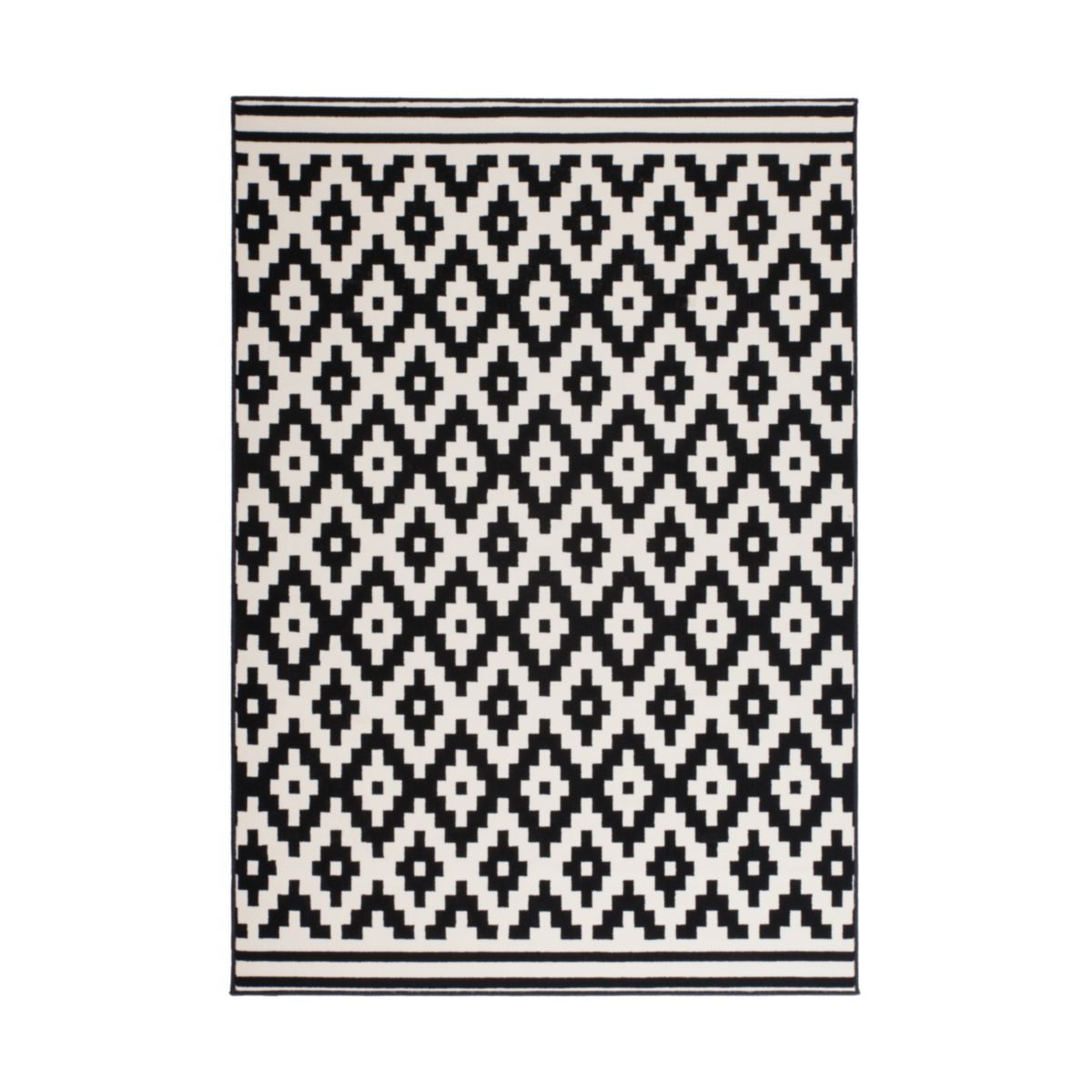 Now! 325 Schwarz / Weiß 80cm x 150cm