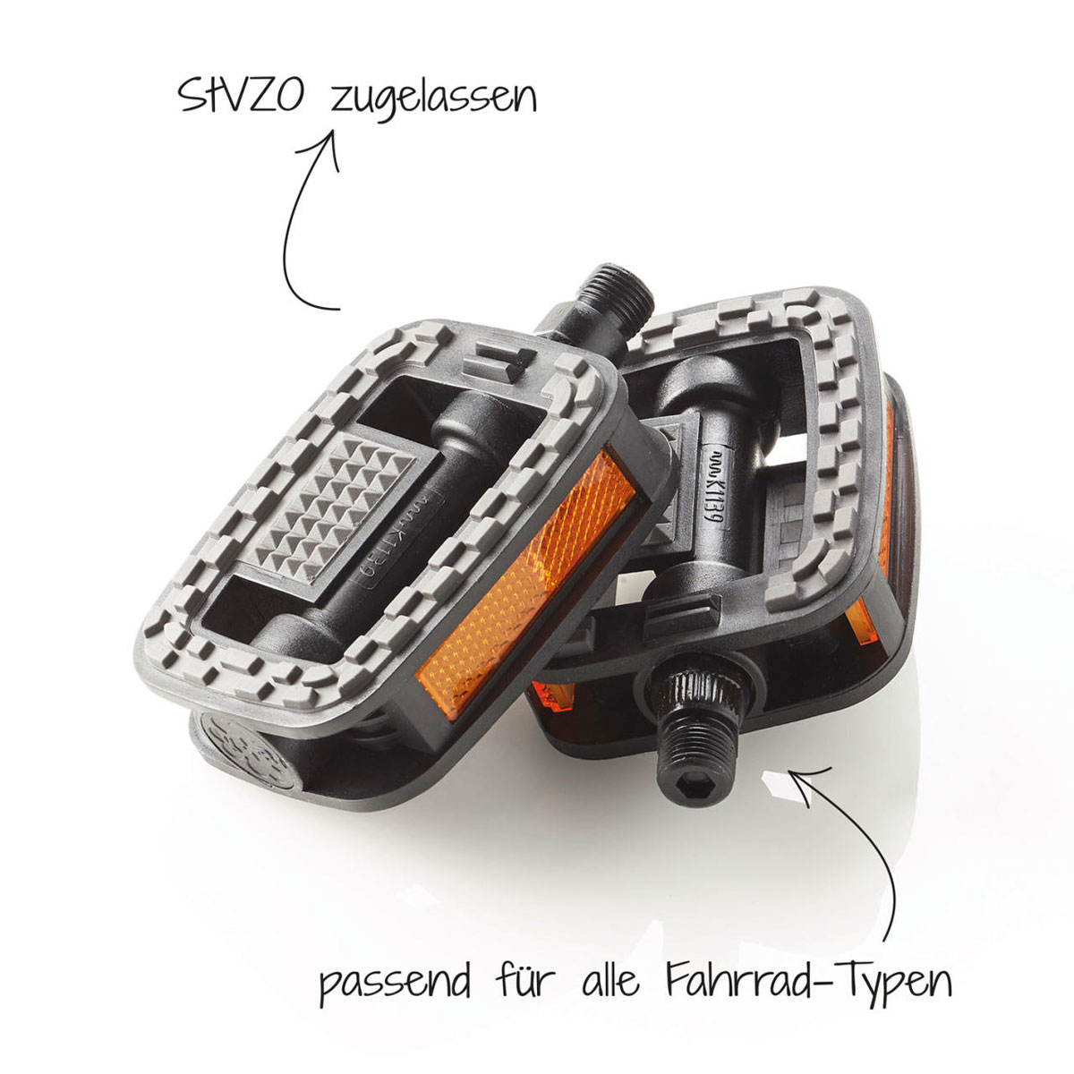 Fischer Bikes Pedale Tour Kunststoff Antirutsch Bild 2