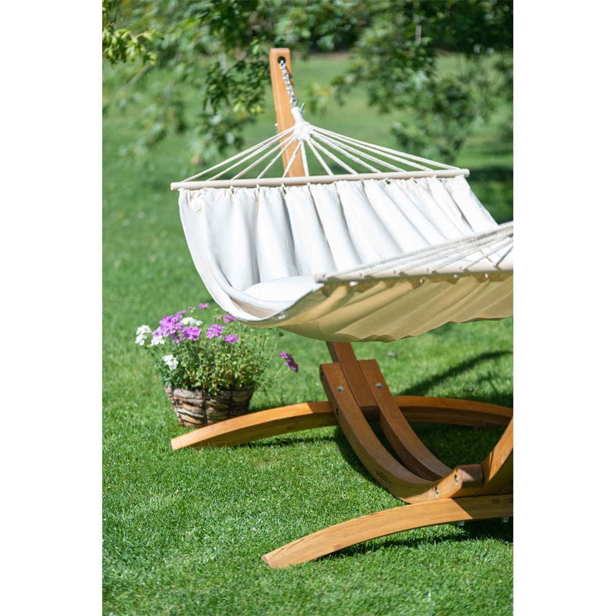 La Siesta CHILLOUNGE Beach Einzel-Stabhängematte Lärche Bild 2