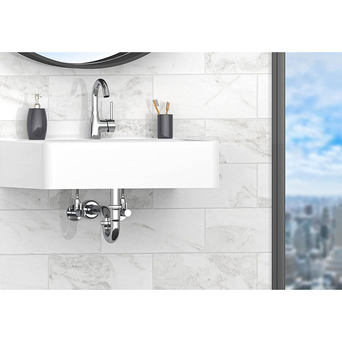 Kirchhoff Röhrensiphon 1¼ x 32 mm verchromt Bild 3