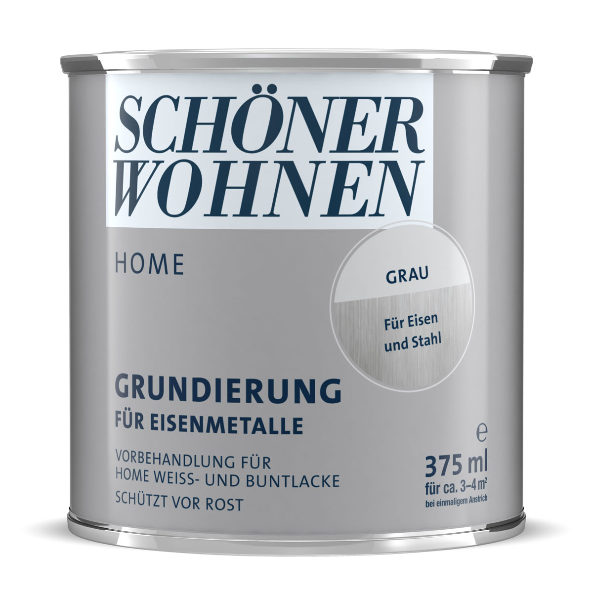 Schöner Wohnen Farbe Grundierung Home für Eisenmetalle grau 375 ml
