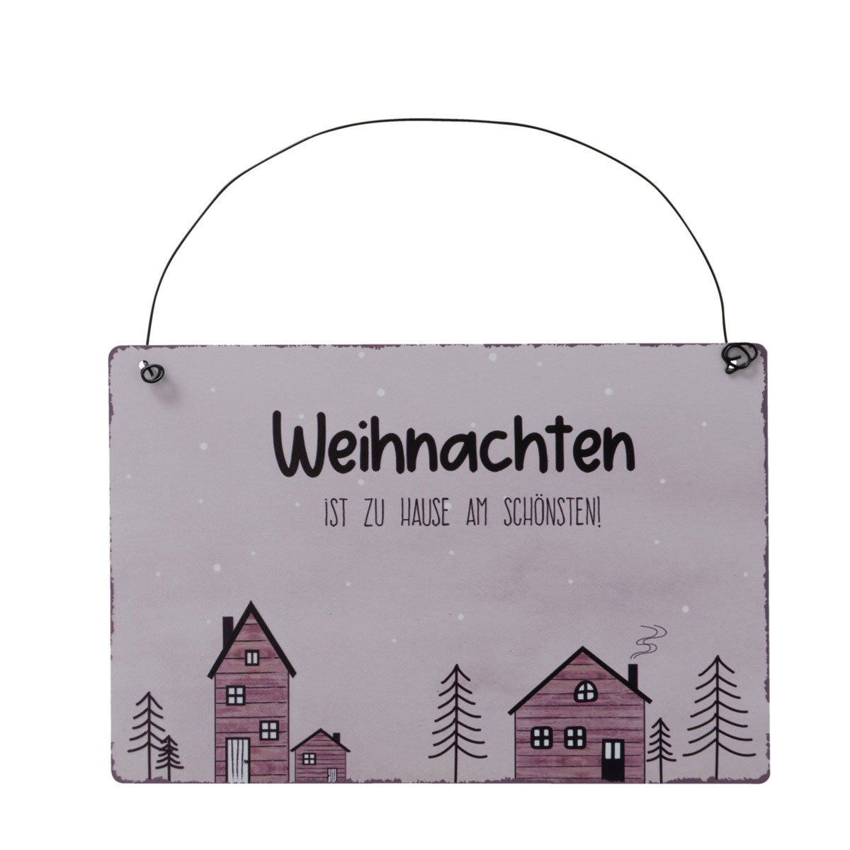 Schild Homewood sortiert Rechteck 21 x 14 x 0,5 cm hellgrau cremeweiss Metall Bild 4