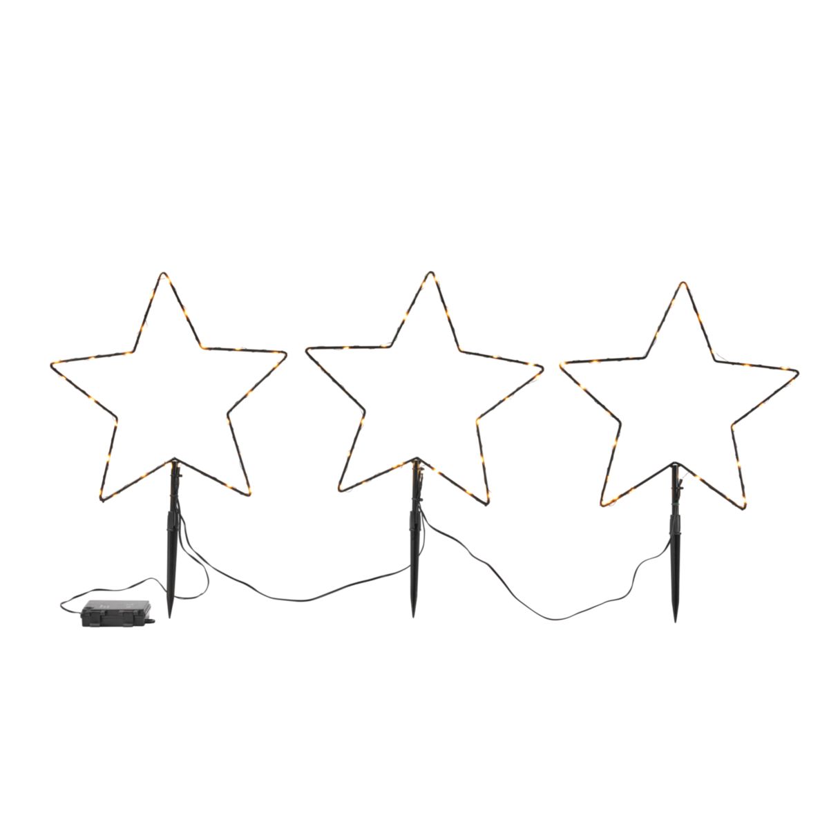 LED-Stern 75 LEDs 43 cm 3er-Set Bild 2