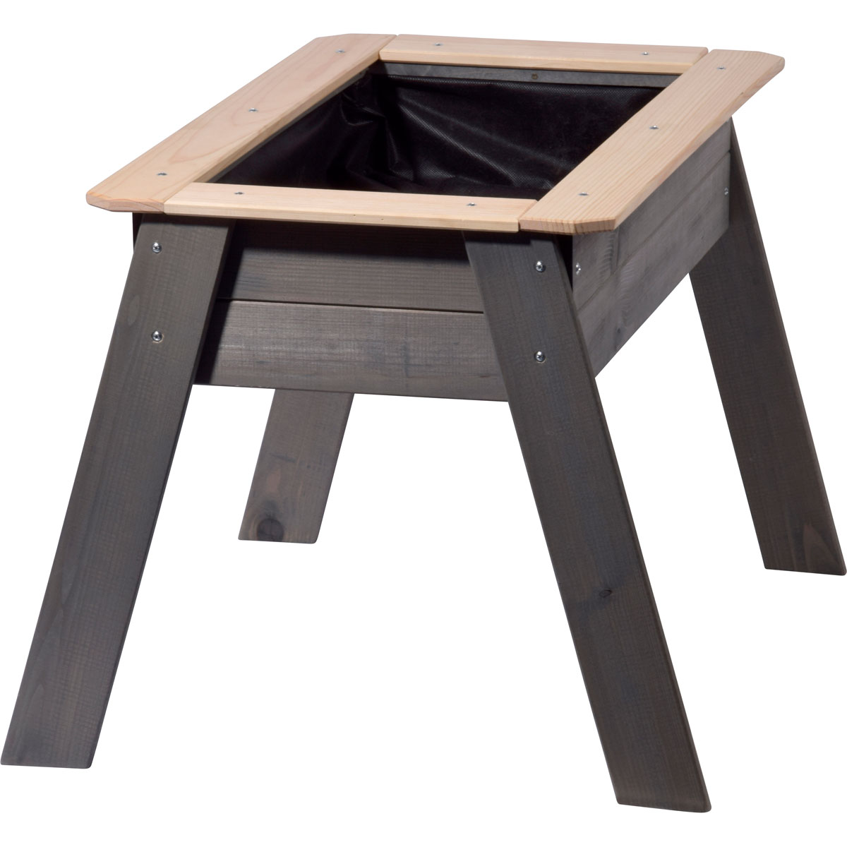 dobar Kinderhochbeet mit Ablagefläche 78 x 50 x 60 cm grau Bild 2