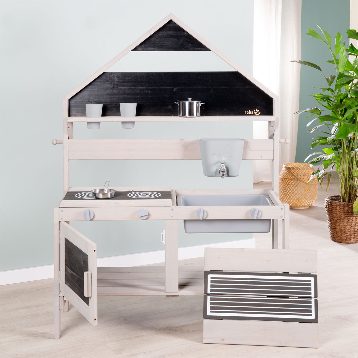 Spiel- und Matschküche „Home“ 115x105x41,5 cm Bild 6