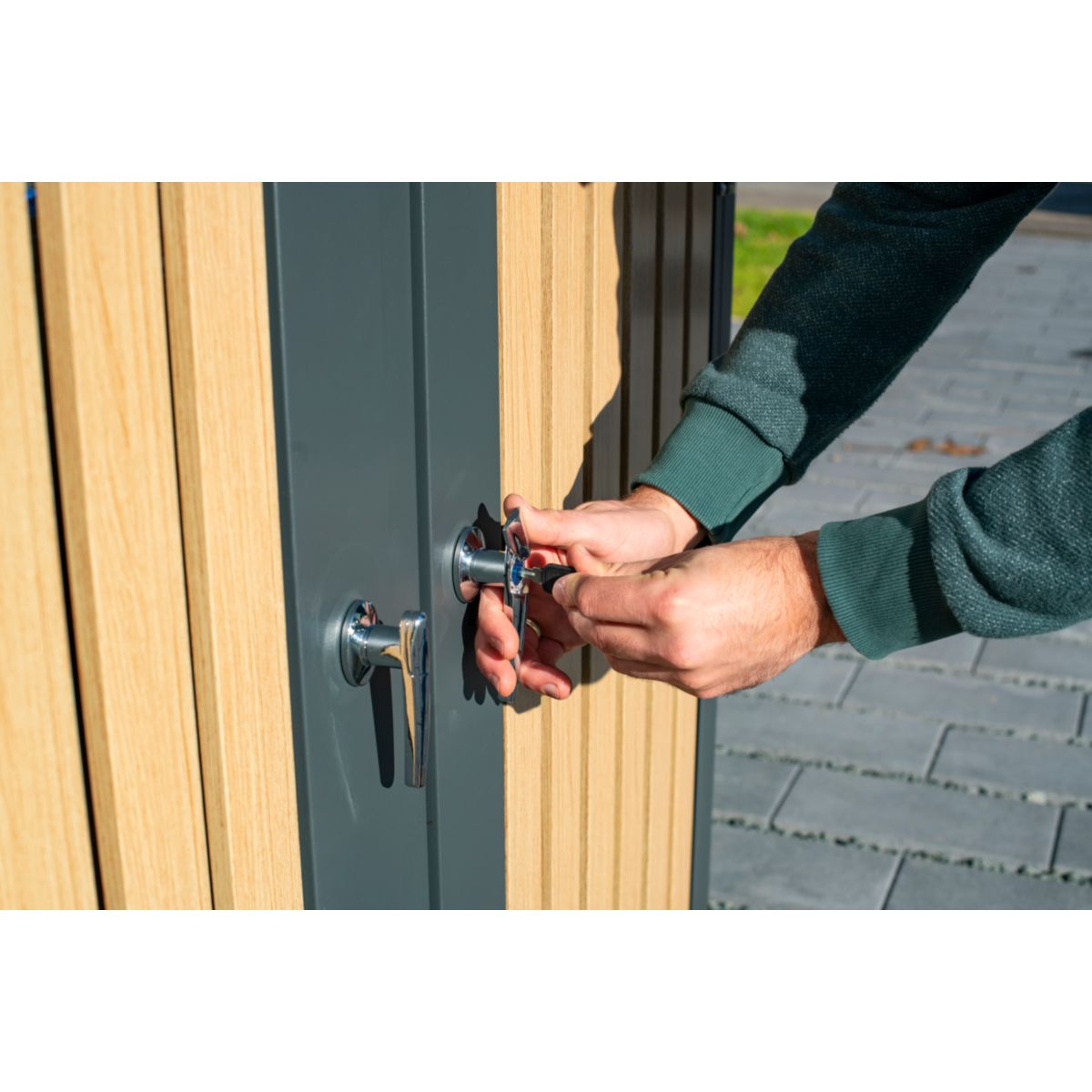 Westmann Mülltonnenbox Planta 2x 240 L 84x134x124,5 cm Bild 5