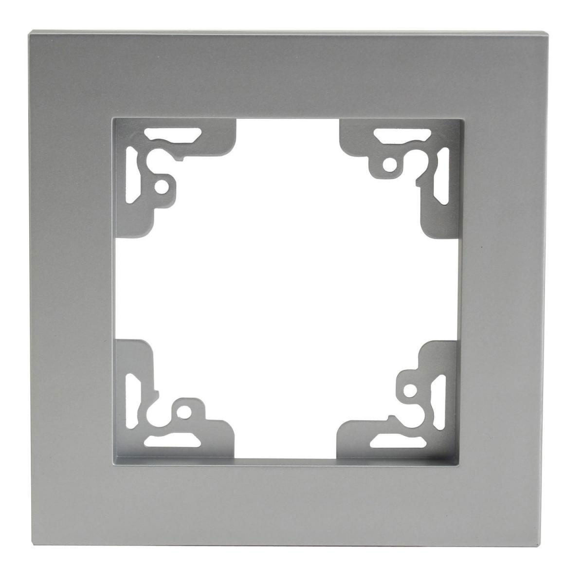 Abdeckrahmen Melbourne 1-fach silber Serie 703