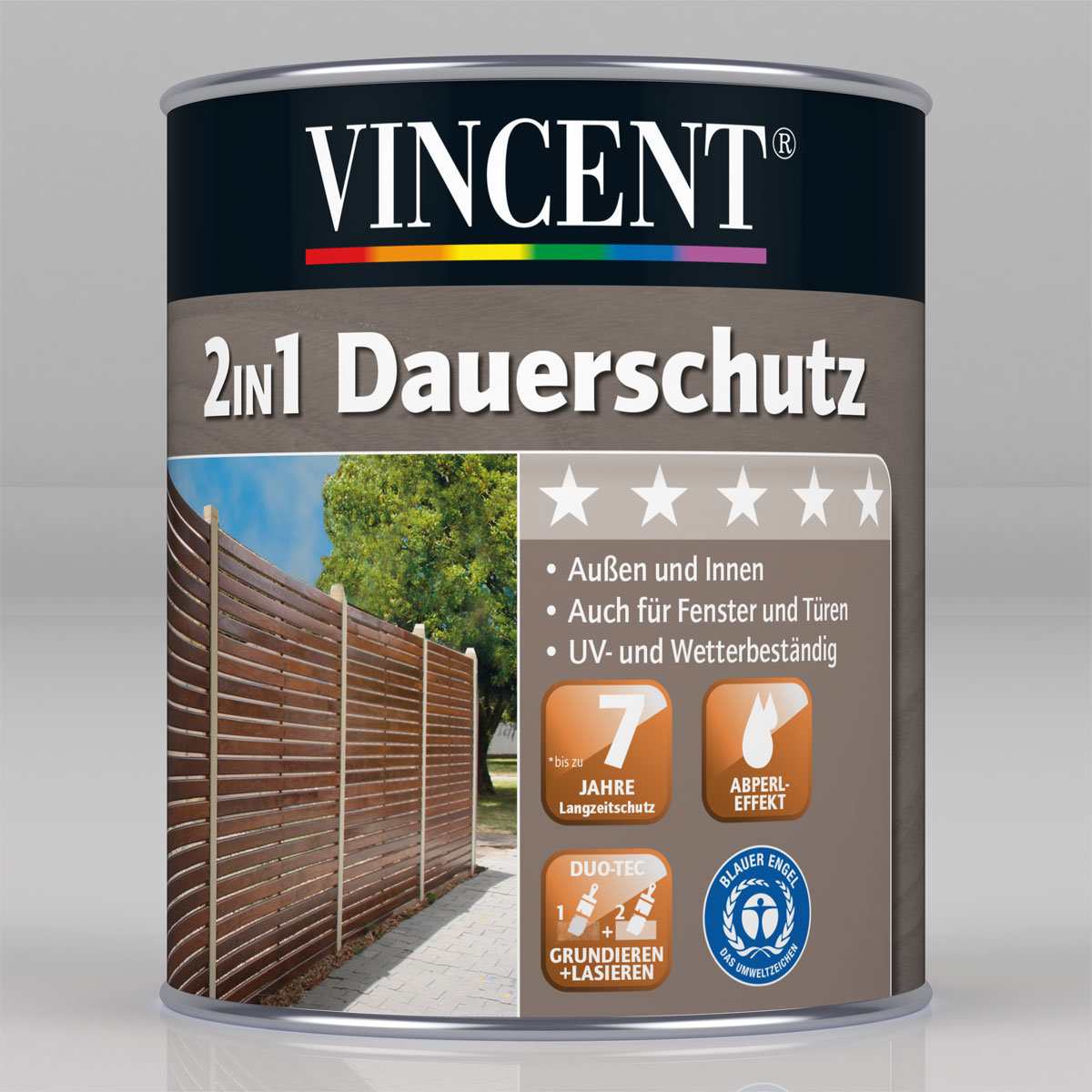 Vincent 2in1 Dauerschutz Mahagoni 2,5 L Bild 1