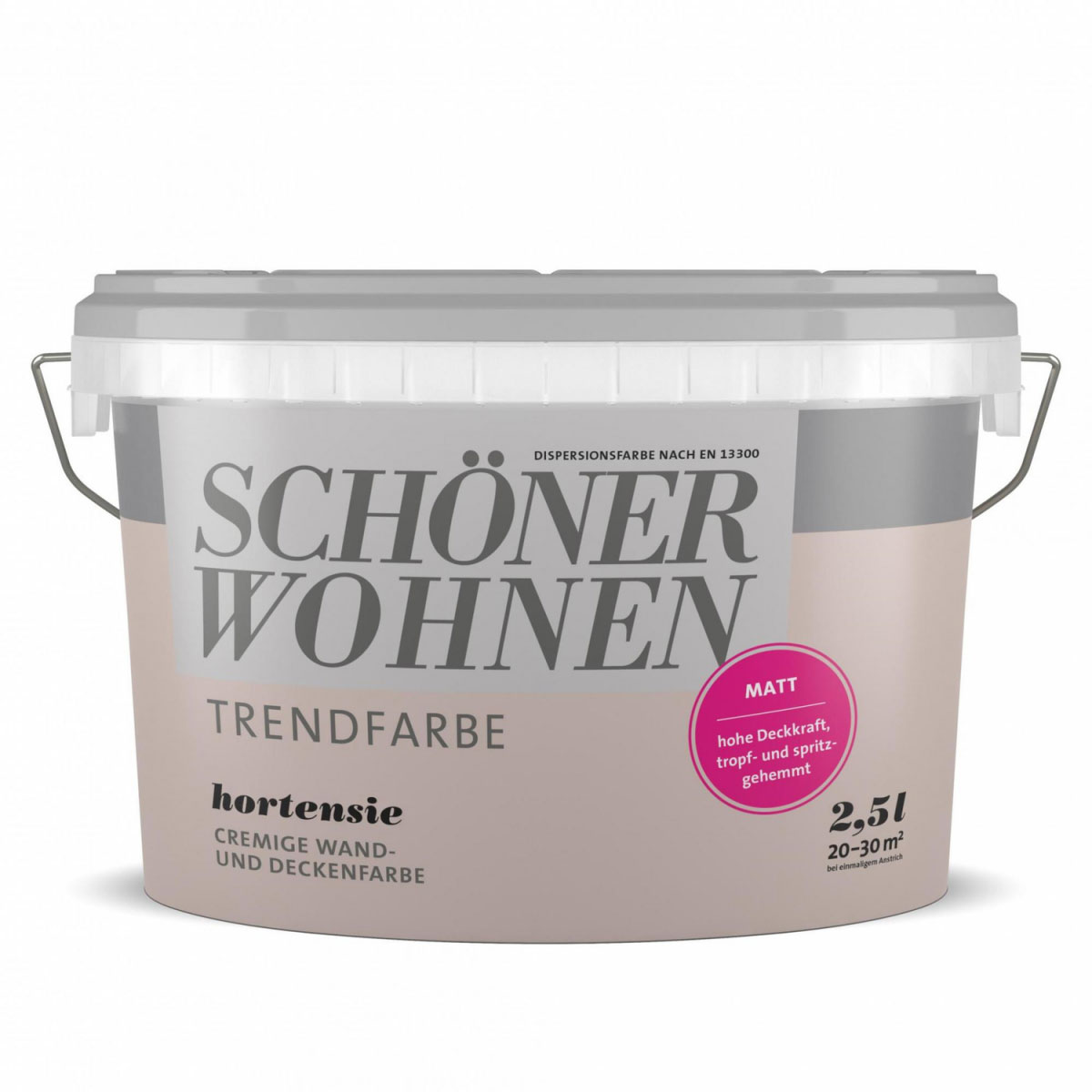 Schöner Wohnen Farbe Trendfarbe Hortensie 2,5 L Bild 1