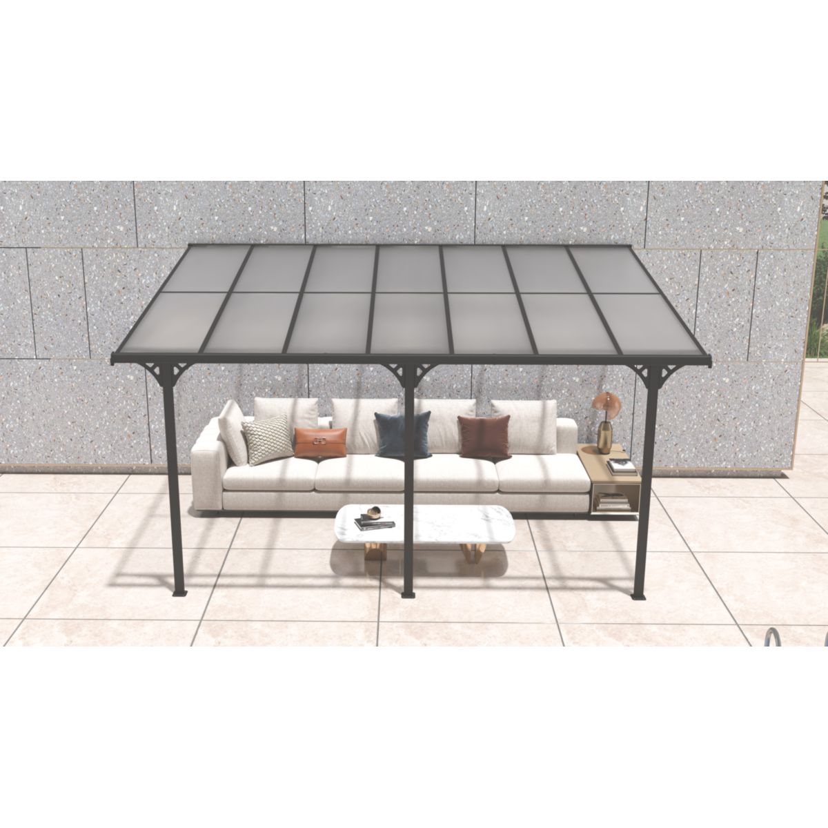 Westmann Terrassenüberdachung Bruce 435 300x435x270 cm Bild 5