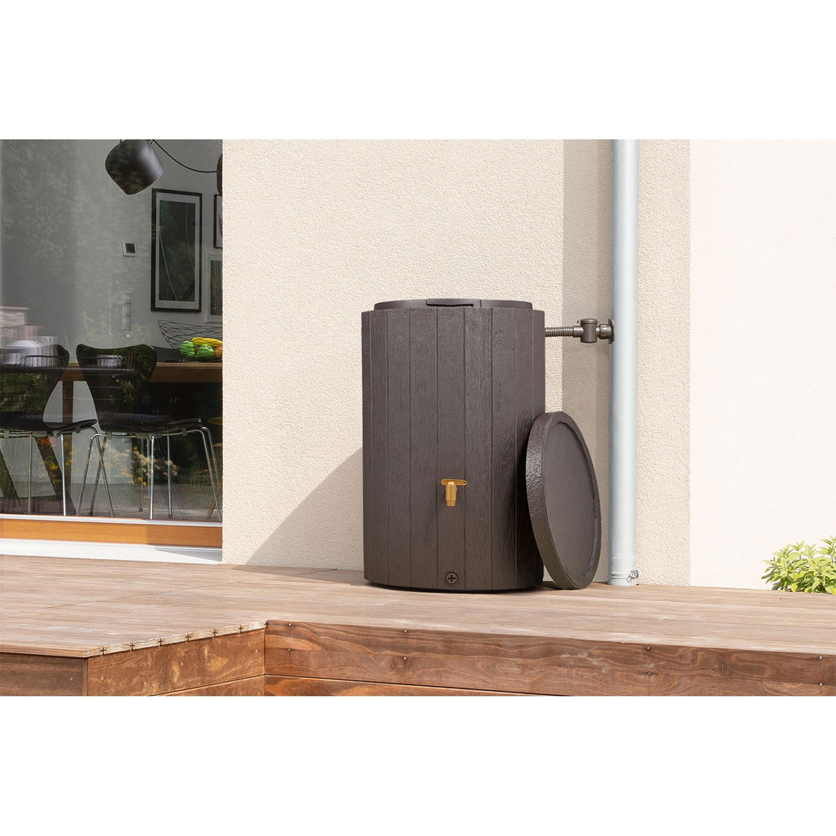 4rain Regenspeicher Madera 220 L braun Bild 6