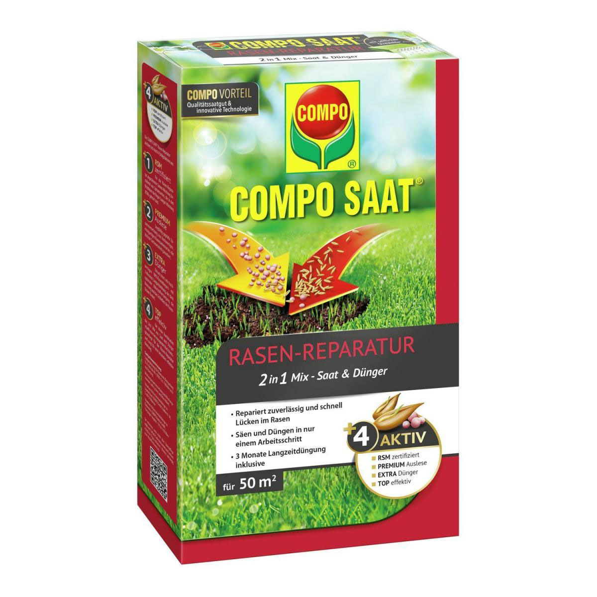 Compo Rasen Reparatur Mix 1,2 kg für 50 m²