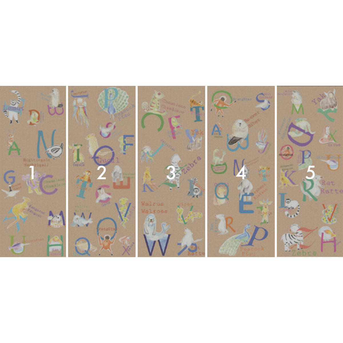 Komar  Vlies Fototapete Animals A-Z 500x250 cm Bild 3