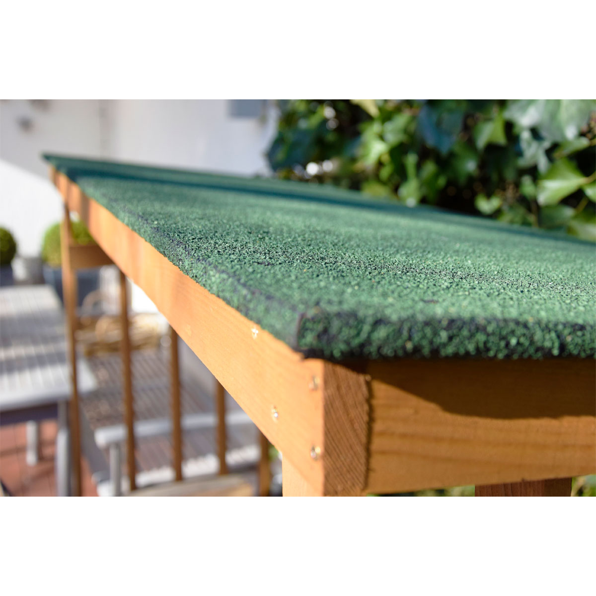 dobar XL-Kaminholzregal 140 x 143 x 50 cm grün-braun Bild 7