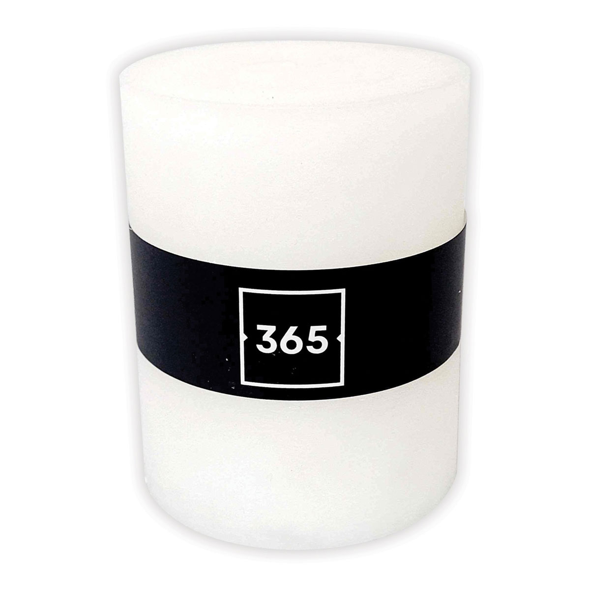 Stumpenkerze Durchmesser 8 cm Höhe 10 cm weiß