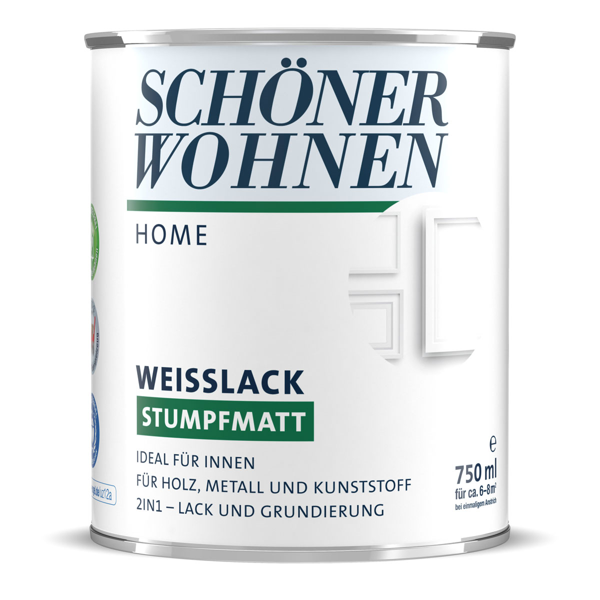 Schöner Wohnen Farbe Weißlack Home stumpfmatt 750 ml