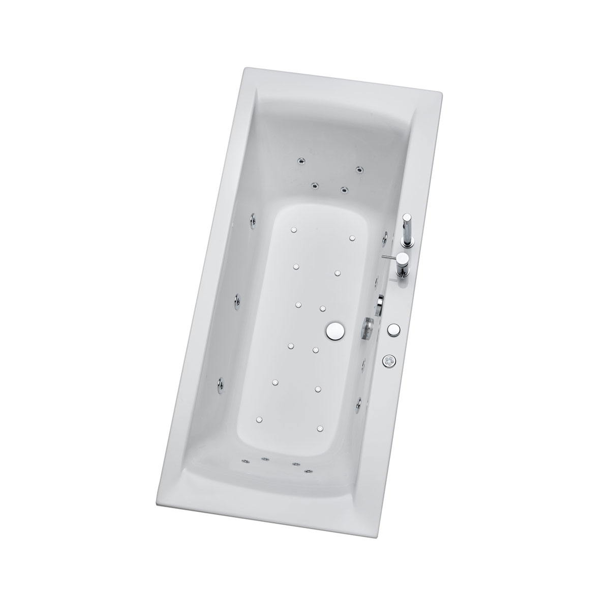 Ottofond Whirlpool-Komplettset Rosa 190 x 90 cm inklusive S2000 WE und Farblichtwechsler  Bild 1