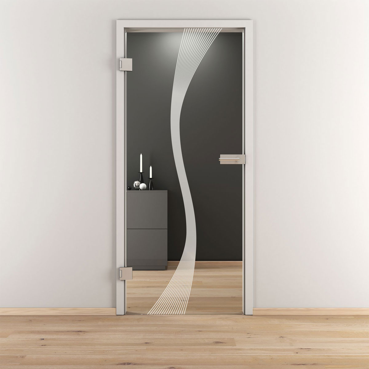 Novadoors Glasdrehtür NOVA 583 klar 83,4 x 197,2 cm Links Bild 1