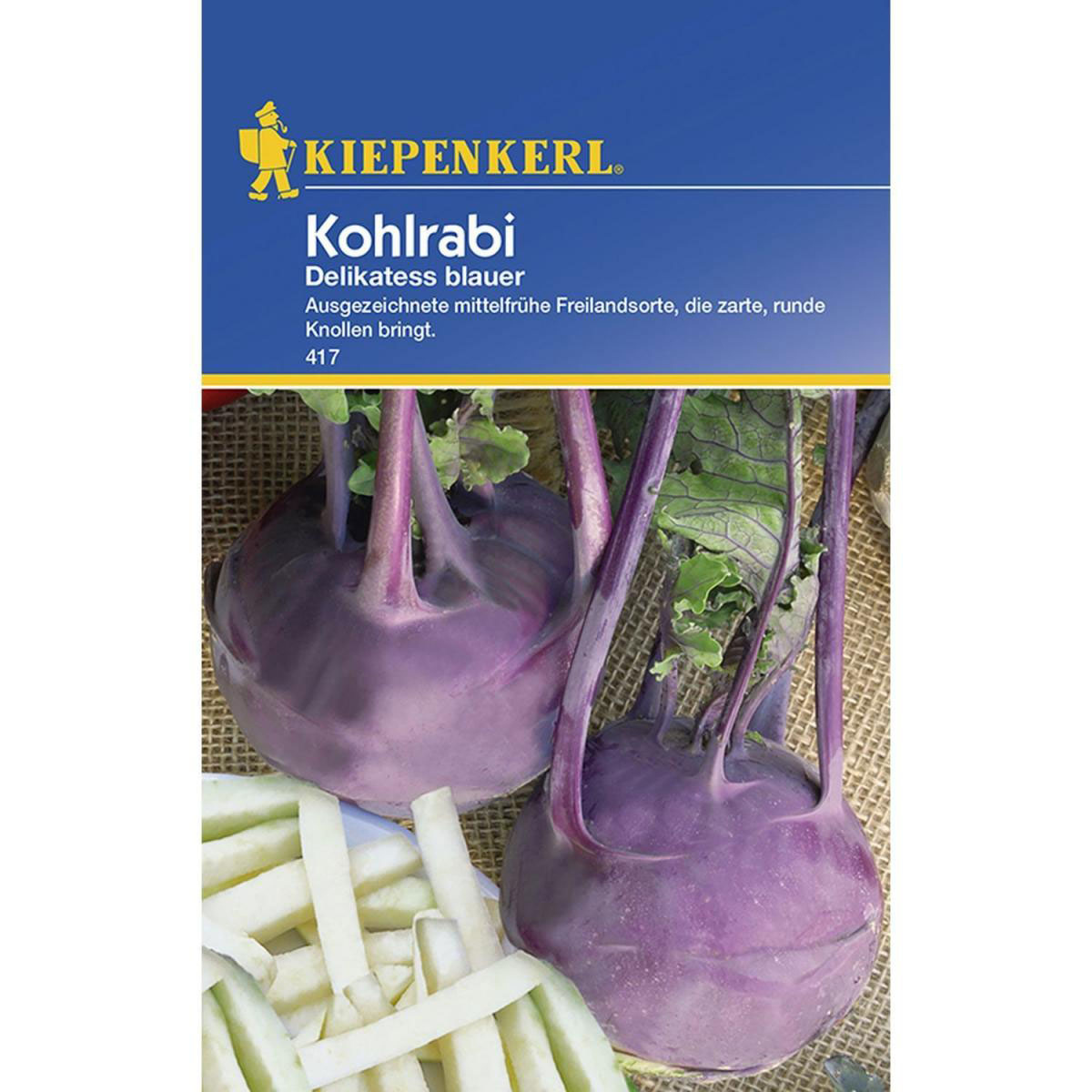 Kiepenkerl Kohlrabi Delikateß blauer Bild 1