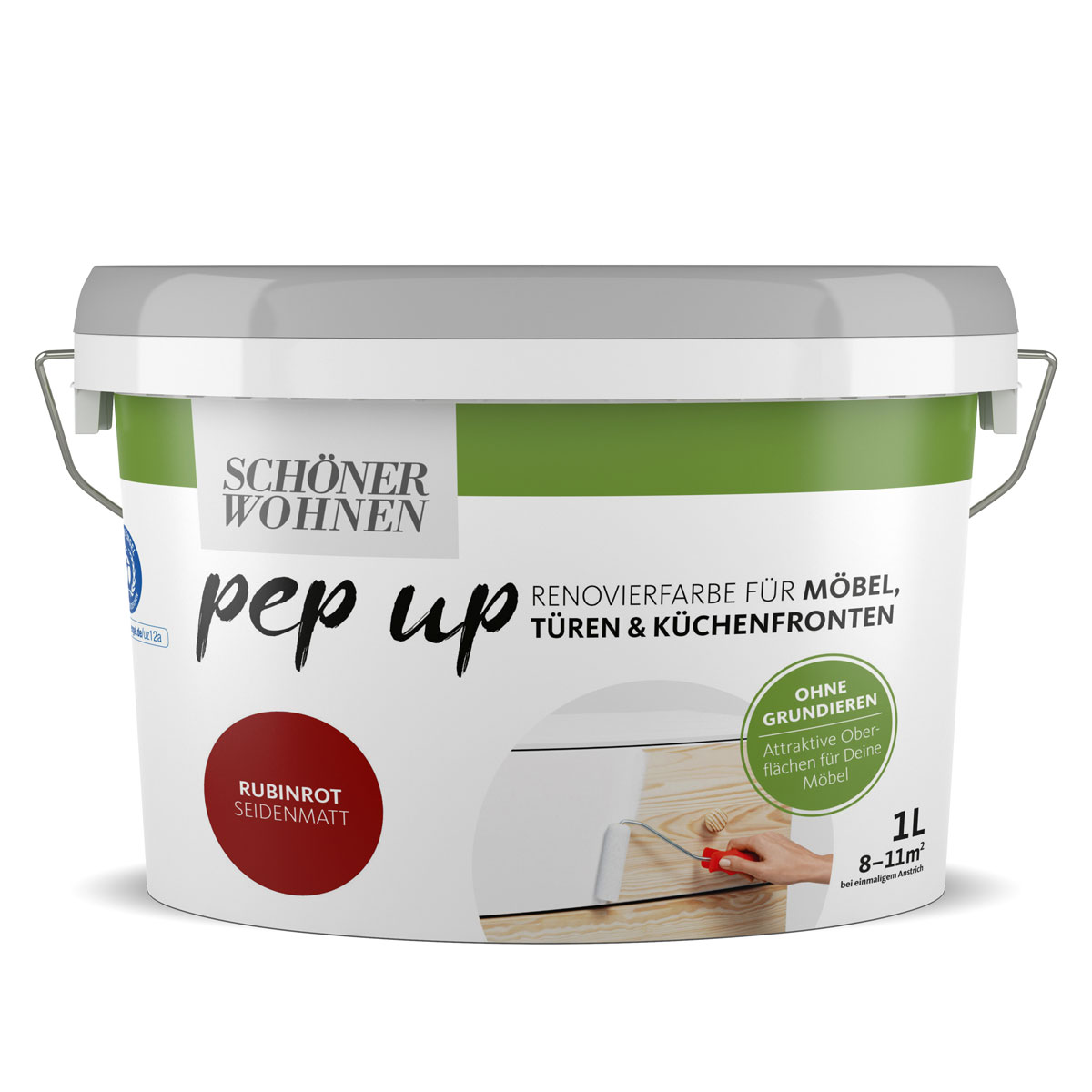 Schöner Wohnen Farbe pep up rubinrot für Möbel Türen und Küchenfronten 1 L
