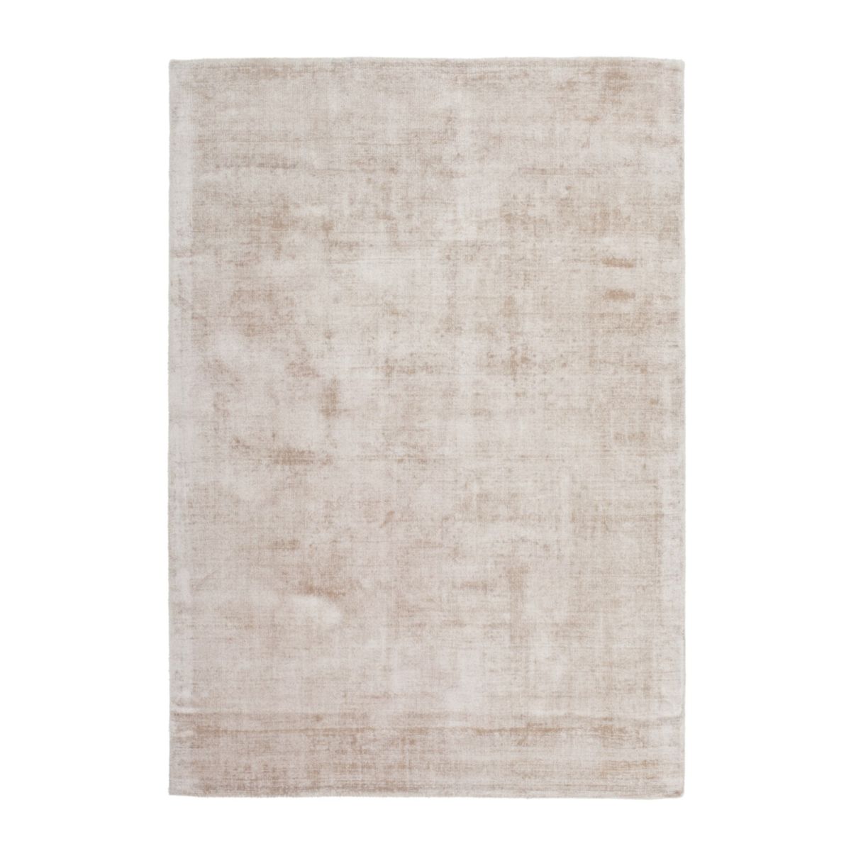 Kurzflorteppich „Luxury 110“ Elfenbein/Taupe, 80x150cm