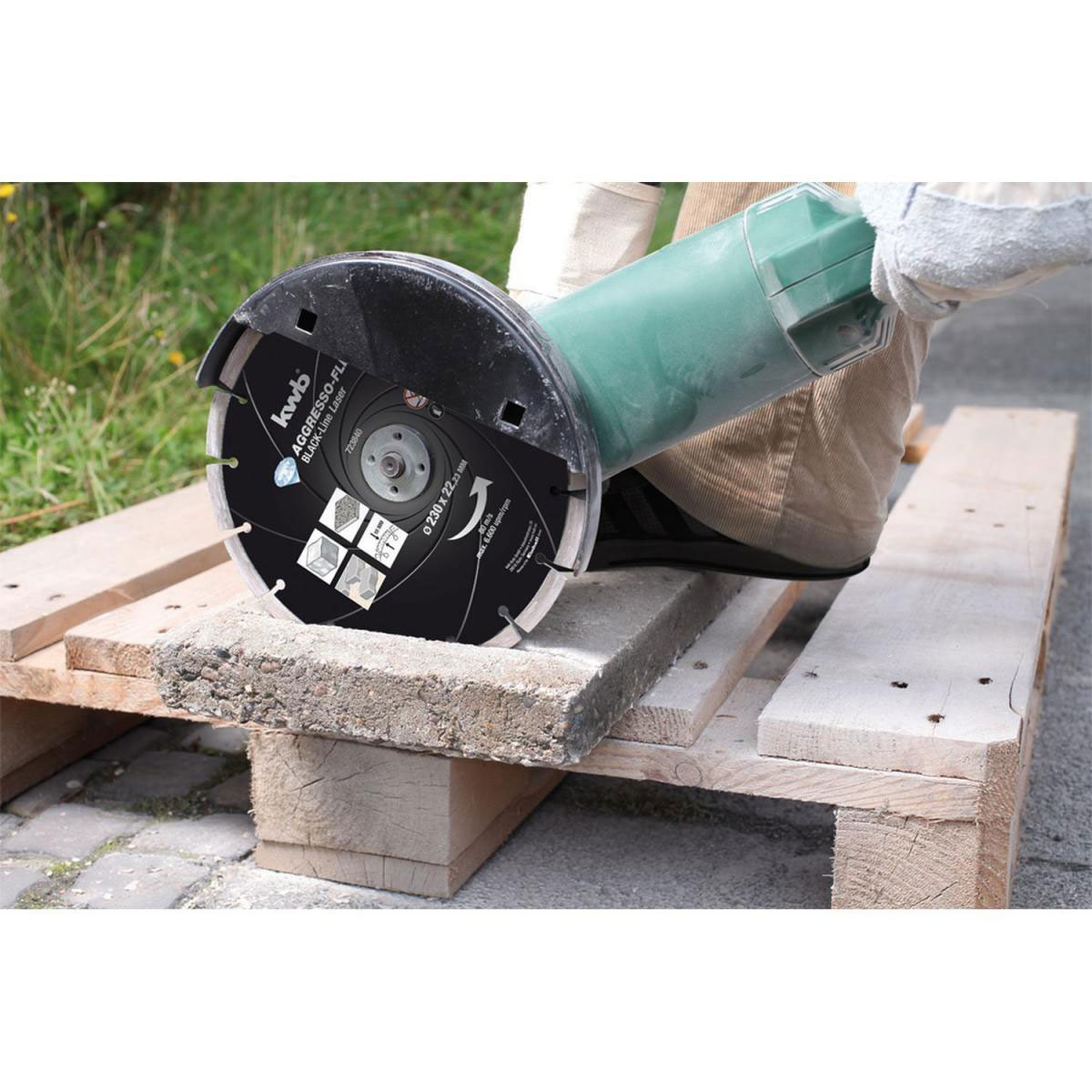 kwb  Trennscheiben Aggreso Flex Black Line Diamant Durchmesser 115 mm Bild 3