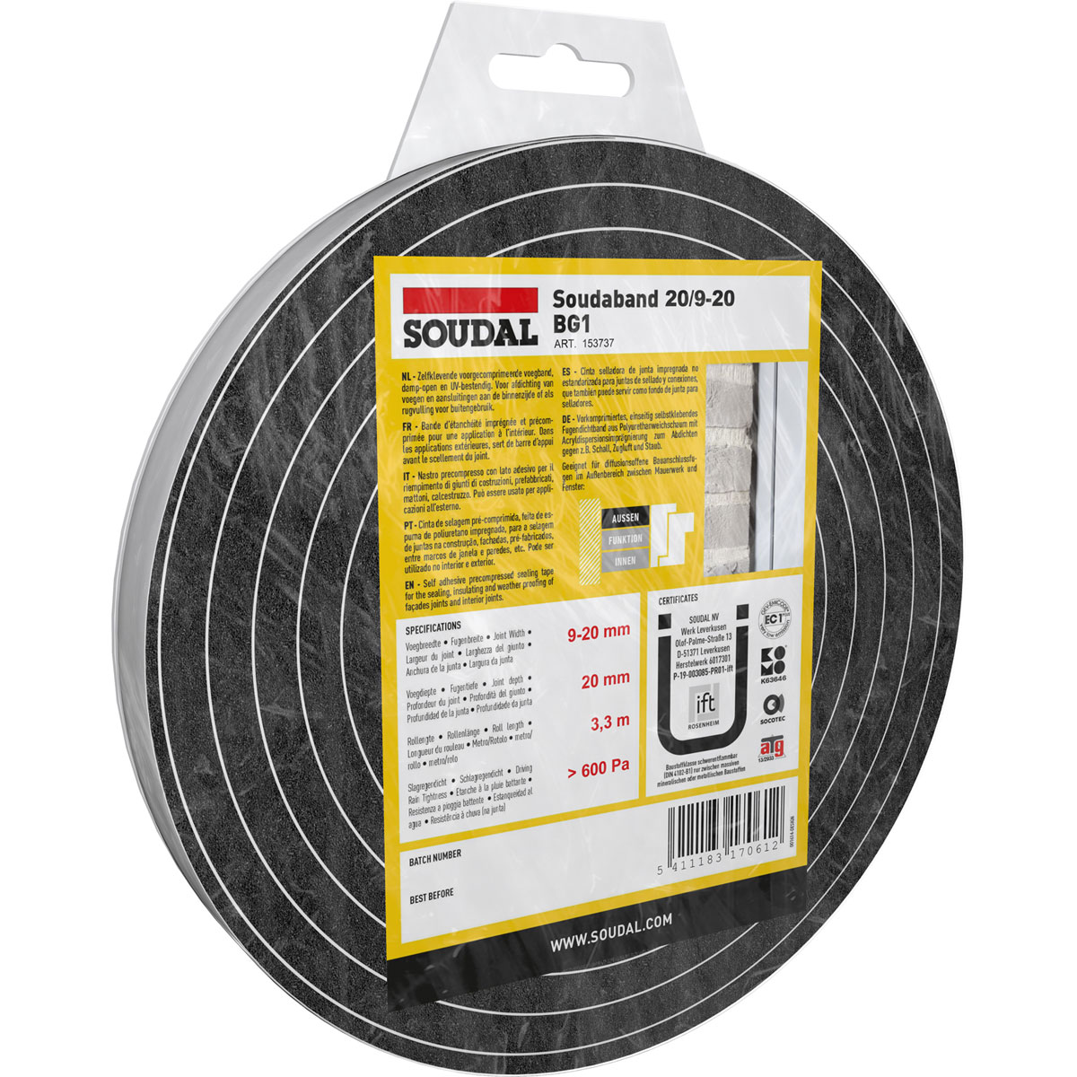 Soudal Kompriband Soudaband BG1 20/9-20