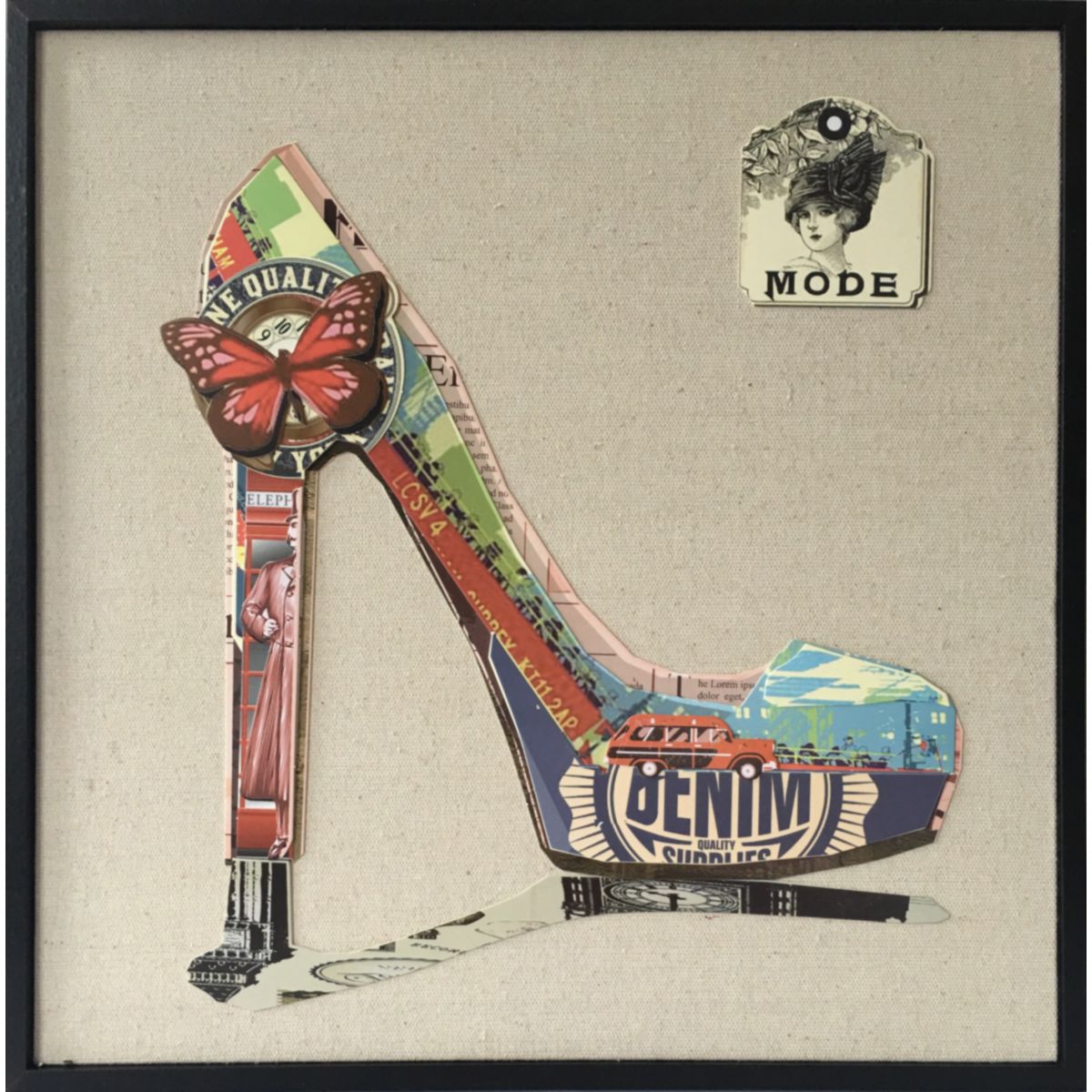 Papier Wandbild Style 42x42cm