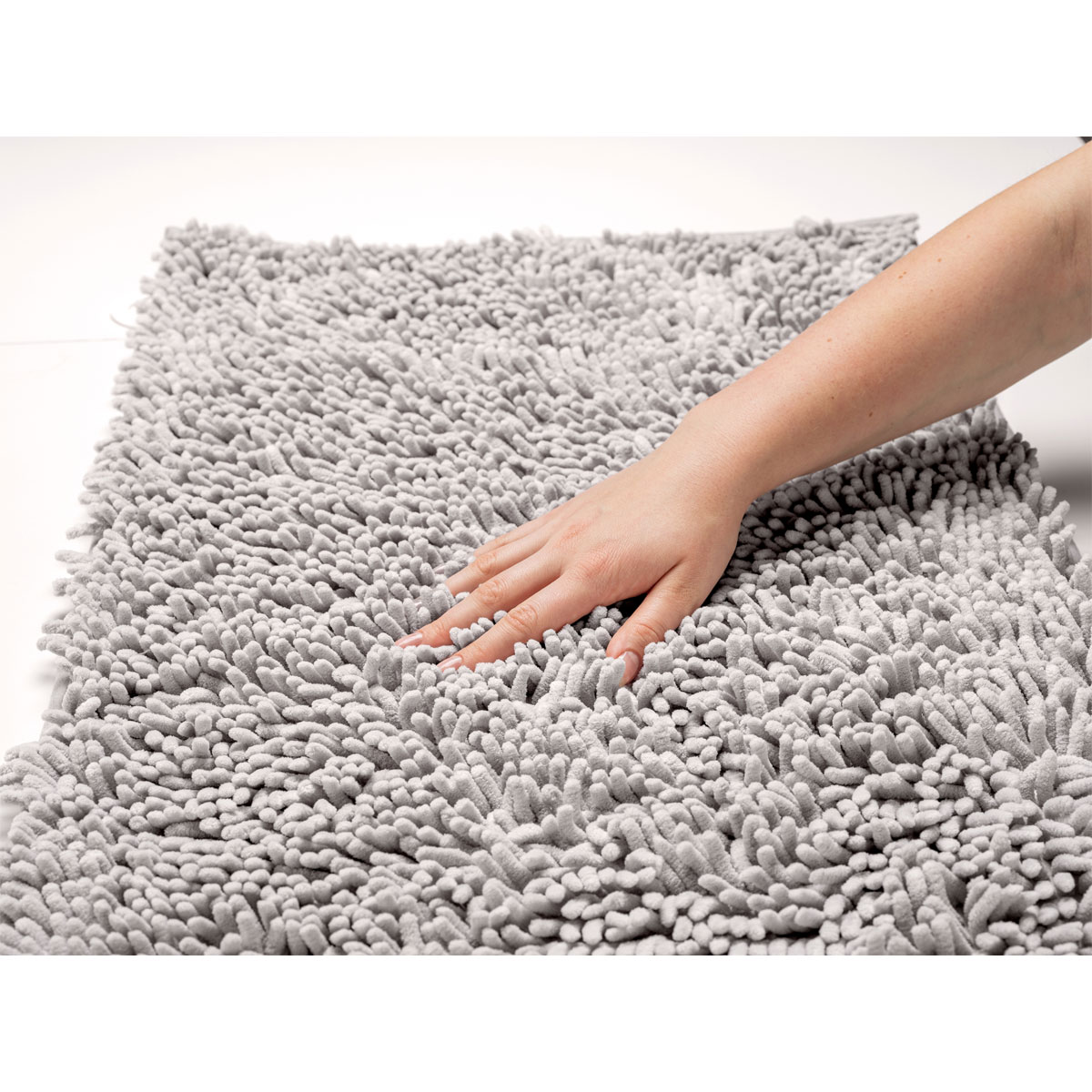 Wenko  Badematte Chenille Light Grey 50 x 80 cm Bild 5