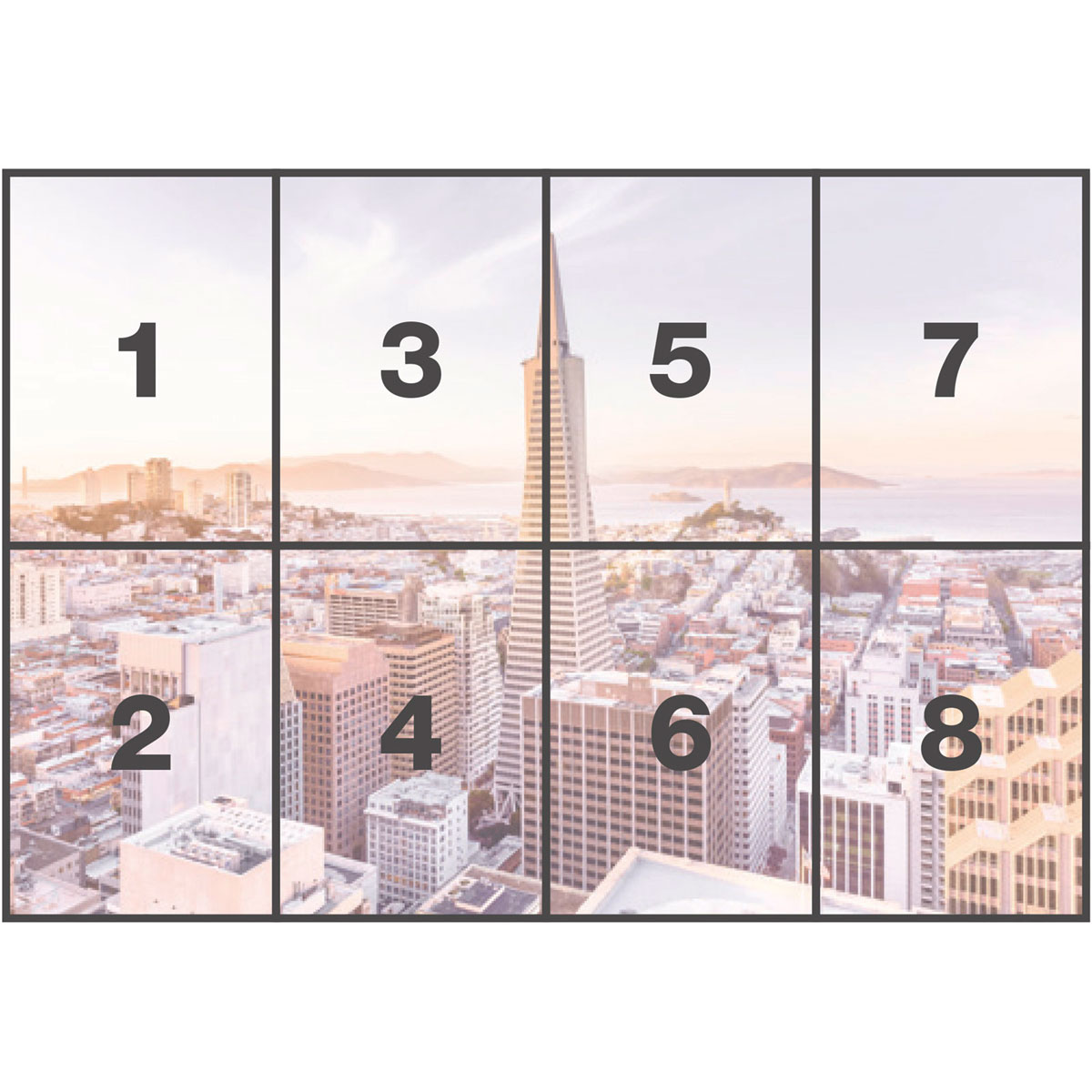 Komar  Papier Fototapete San Francisco Morning 368x254 cm Bild 3