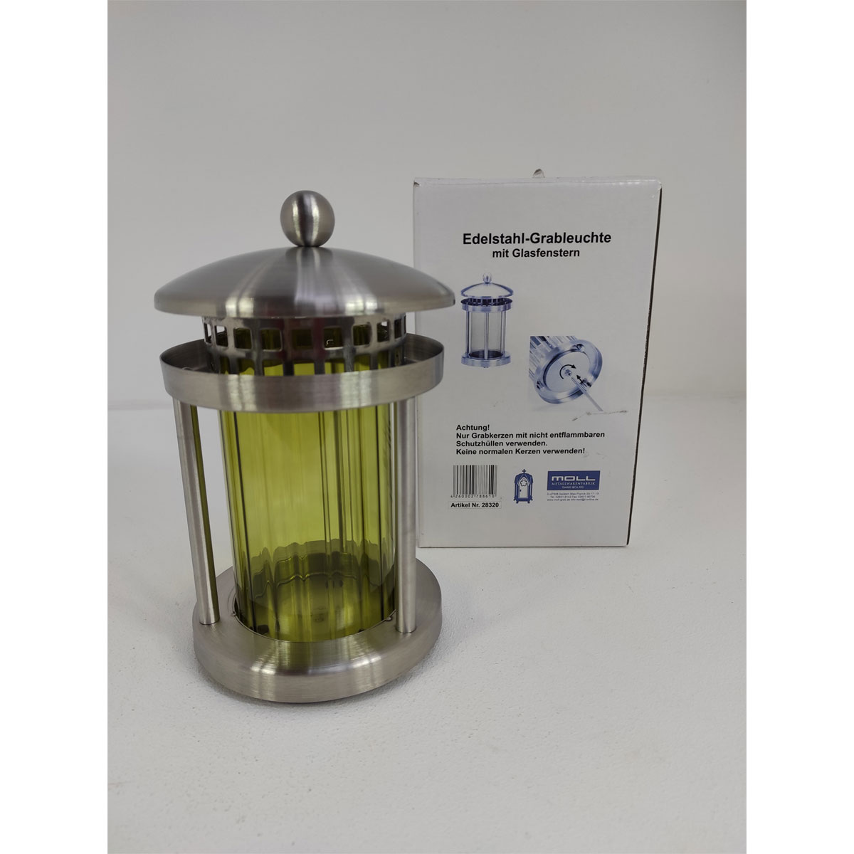 Grablaterne Metall silberfarben Bild 2