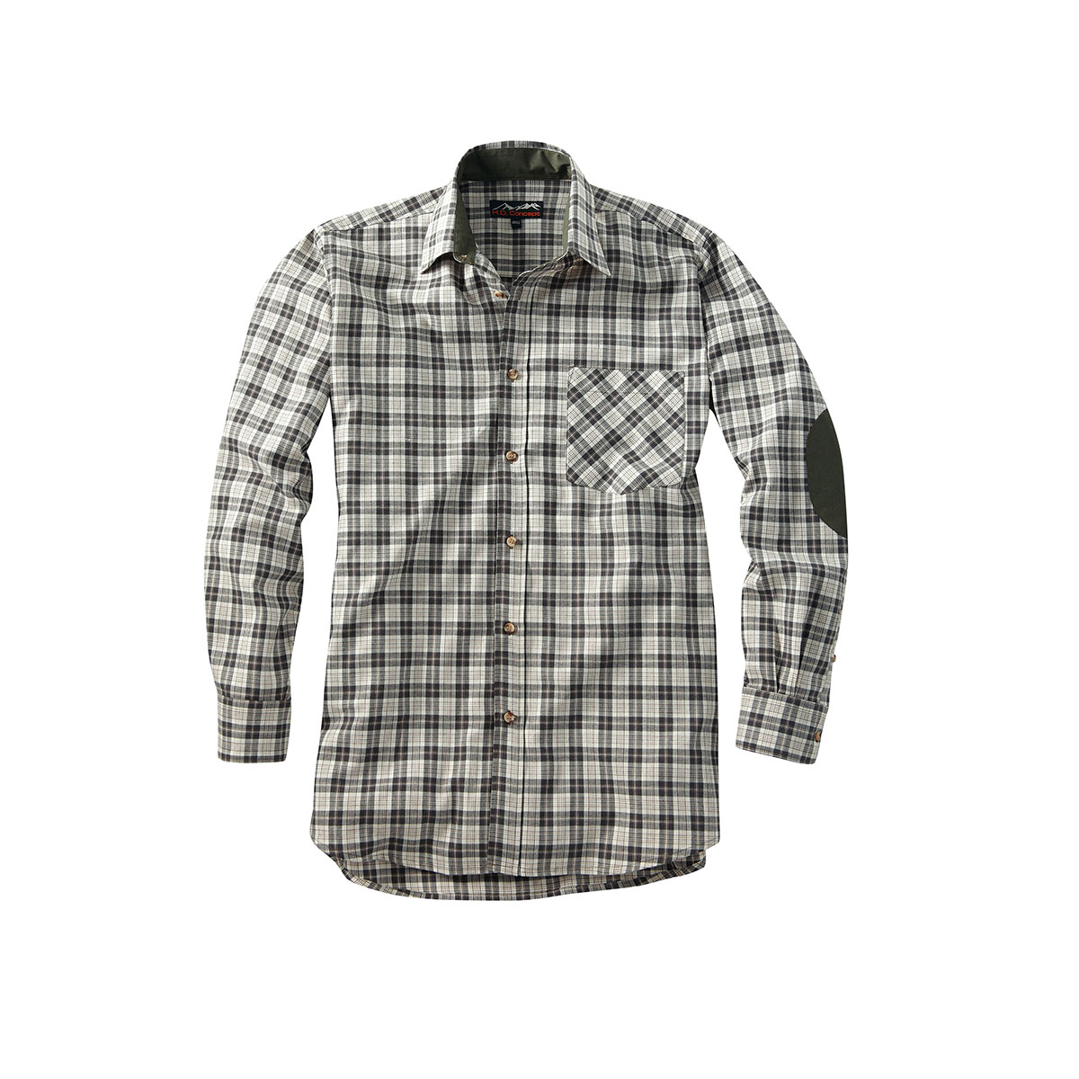 Scheibler Arbeitshemd Worker oliv-kariert Größe 43/44