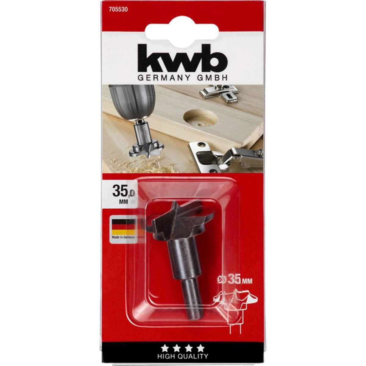 kwb  Scharnierlochbohrer Durchmesser 35 mm Bild 2