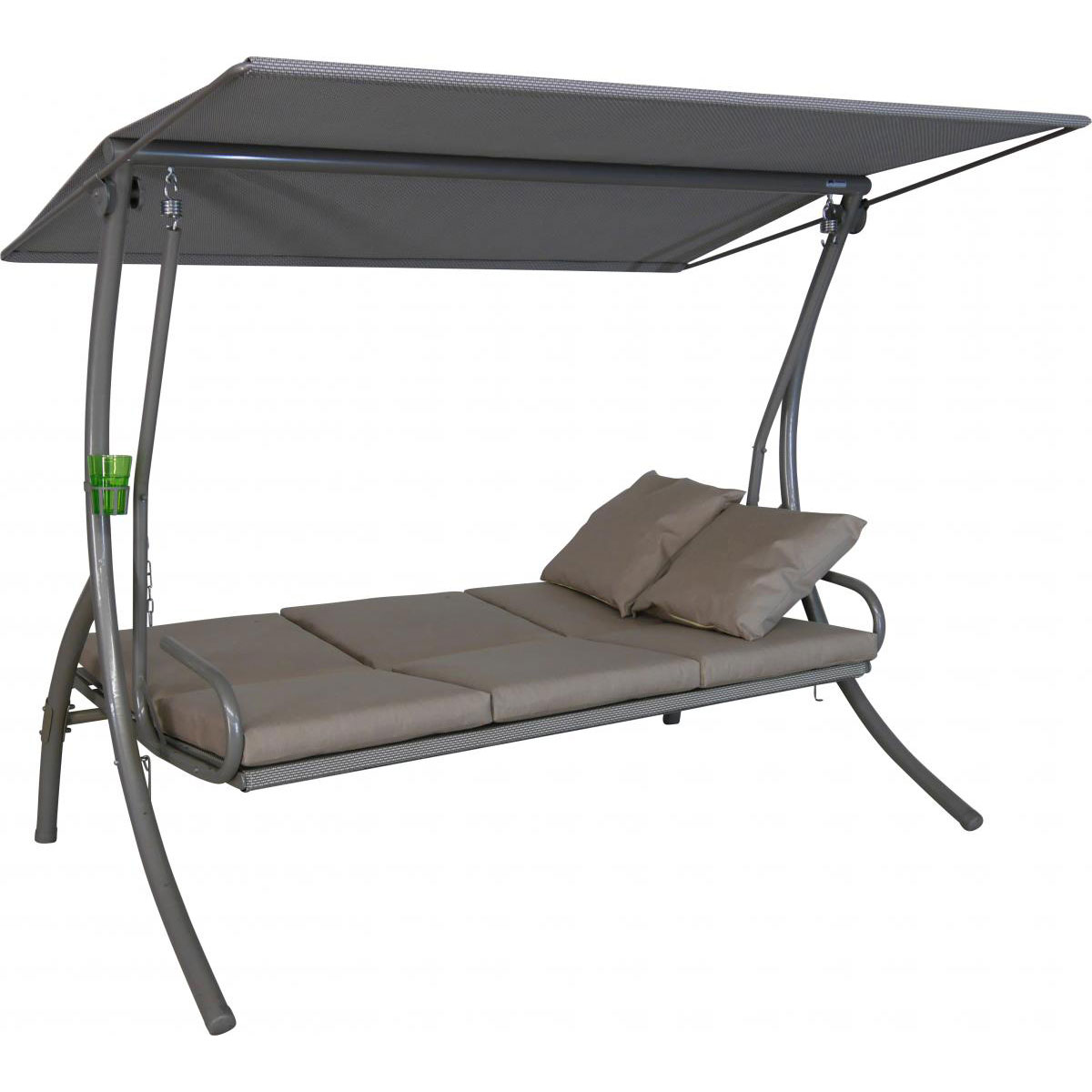 Angerer Freizeitmöbel GmbH Hollywoodschaukel 3-Sitzer Elegance Sun Taupe  Bild 2