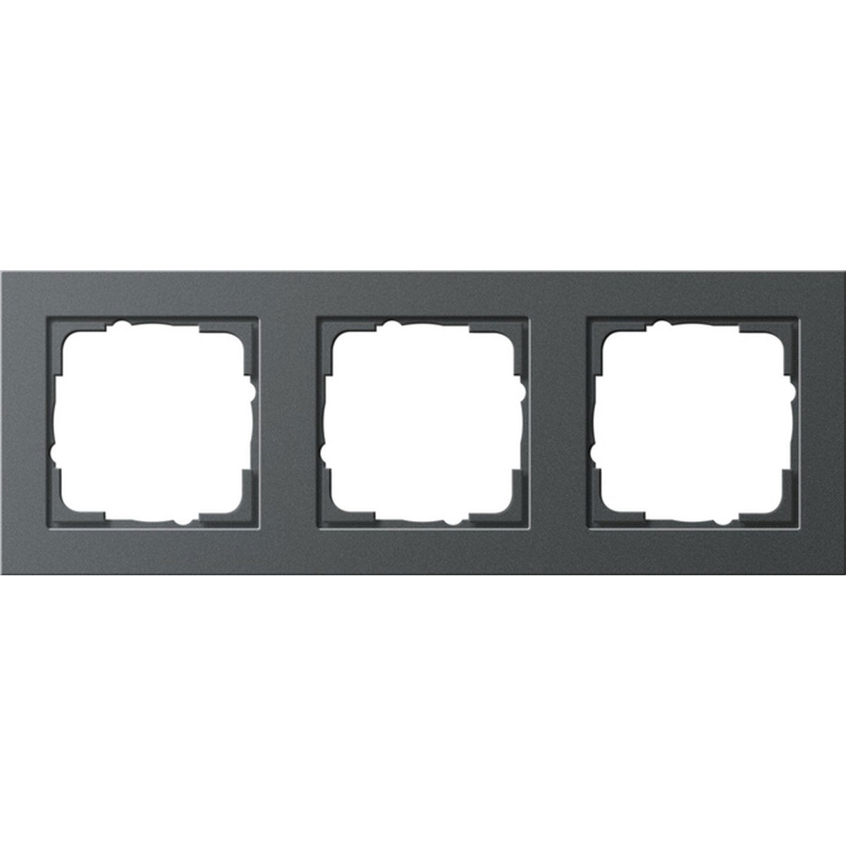 Gira Abdeckrahmen E2 3-fach anthrazit