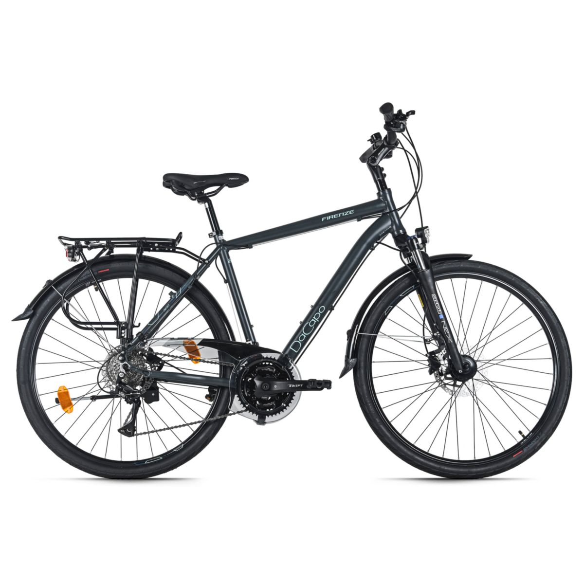 KS Cycling DaCapo Trekkingrad Herren 28'' Firenze 300 Schwarz 24 Gänge RH 53 cm Hydraulische Scheibenbremsen