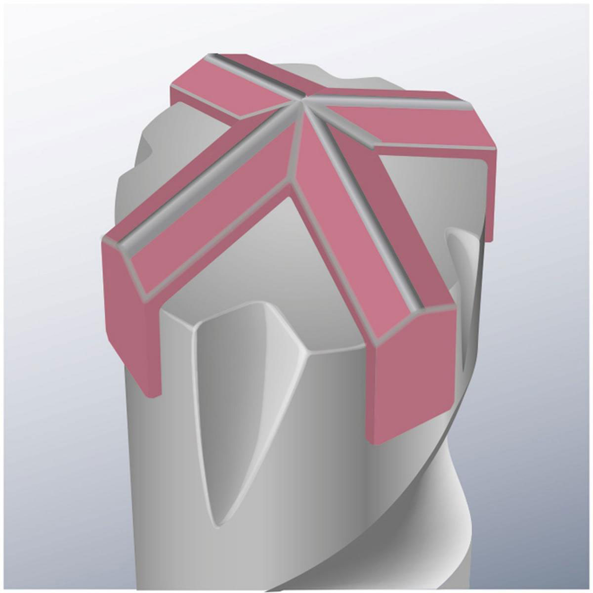 kwb  Hammerbohrer Cross Tip Spitze 4 schneidig 160 mm Durchmesser 5 mm