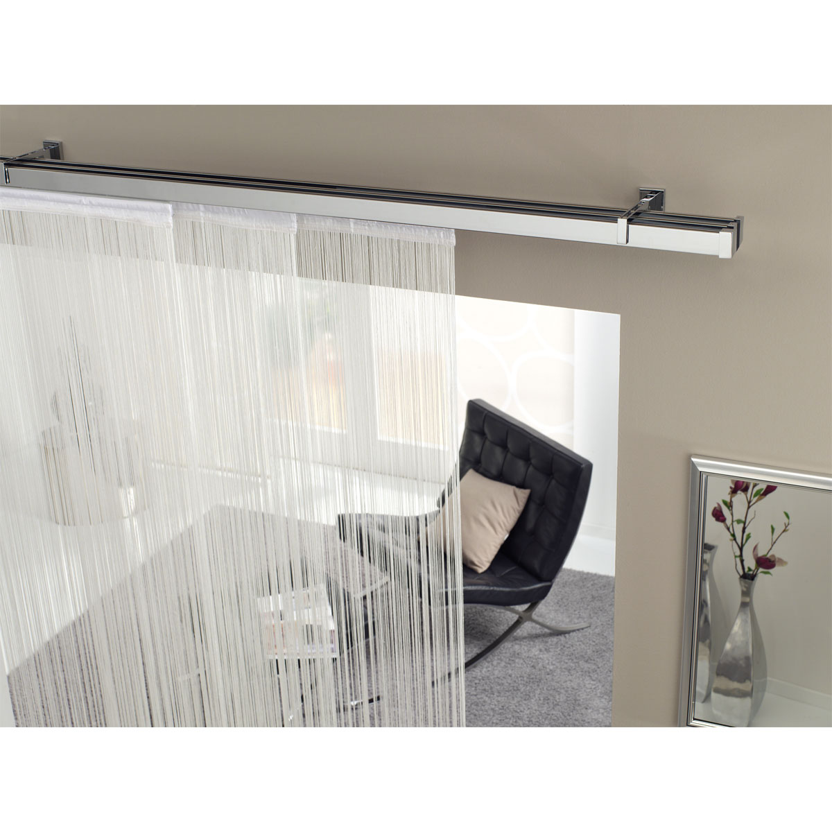 Gardinia Flächenvorhang Fadenstore 60 x 245 cm weiß Bild 5