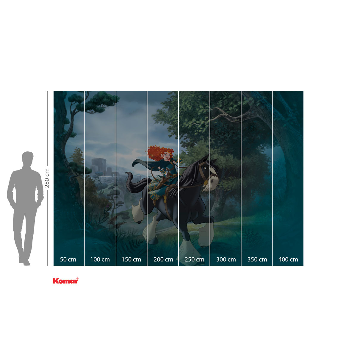 Komar  Vlies Fototapete Merida Riding 400x280 cm Bild 3