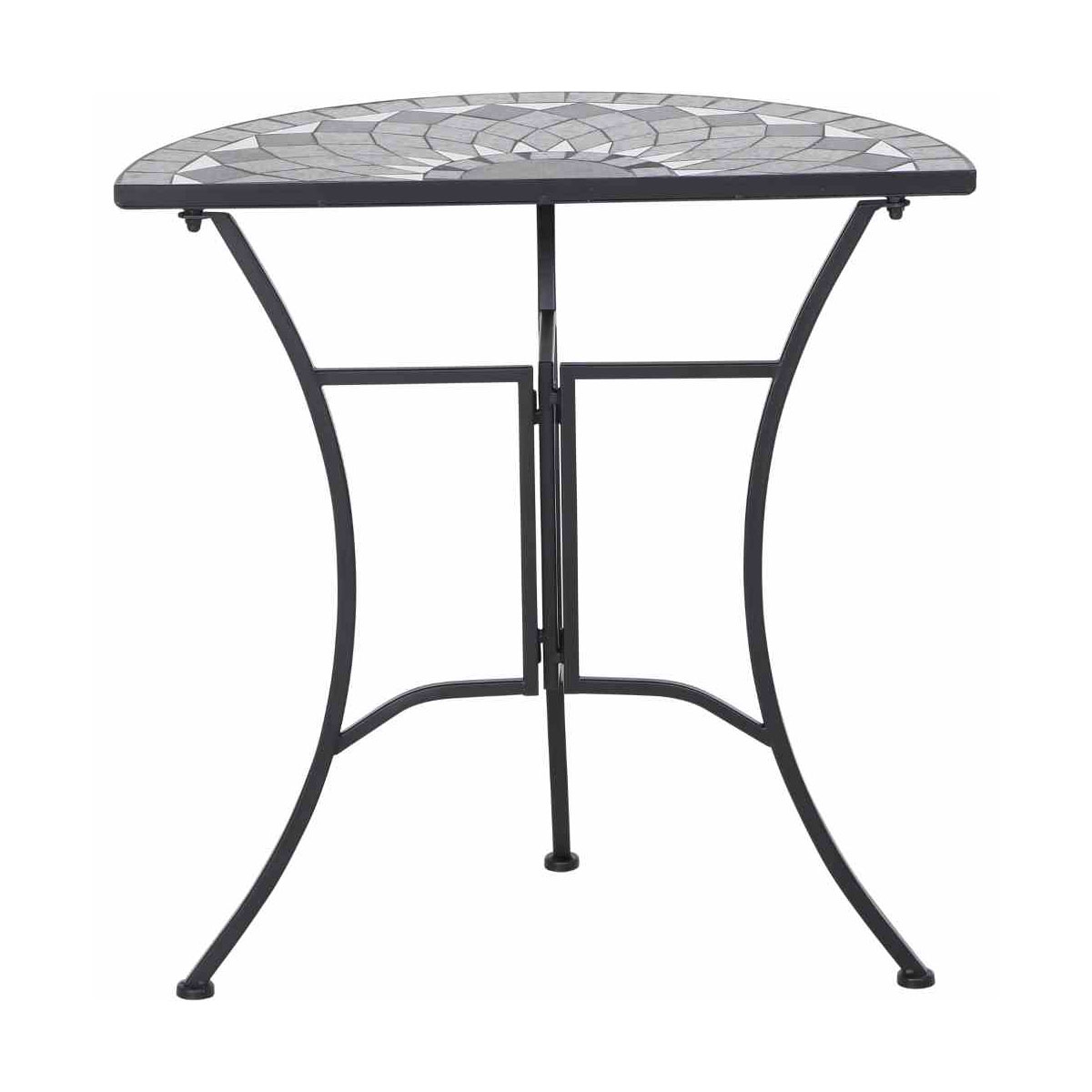 Siena Garden Anstelltisch Como 35,5 x 70 x 71 cm Stahl schwarz Bild 3