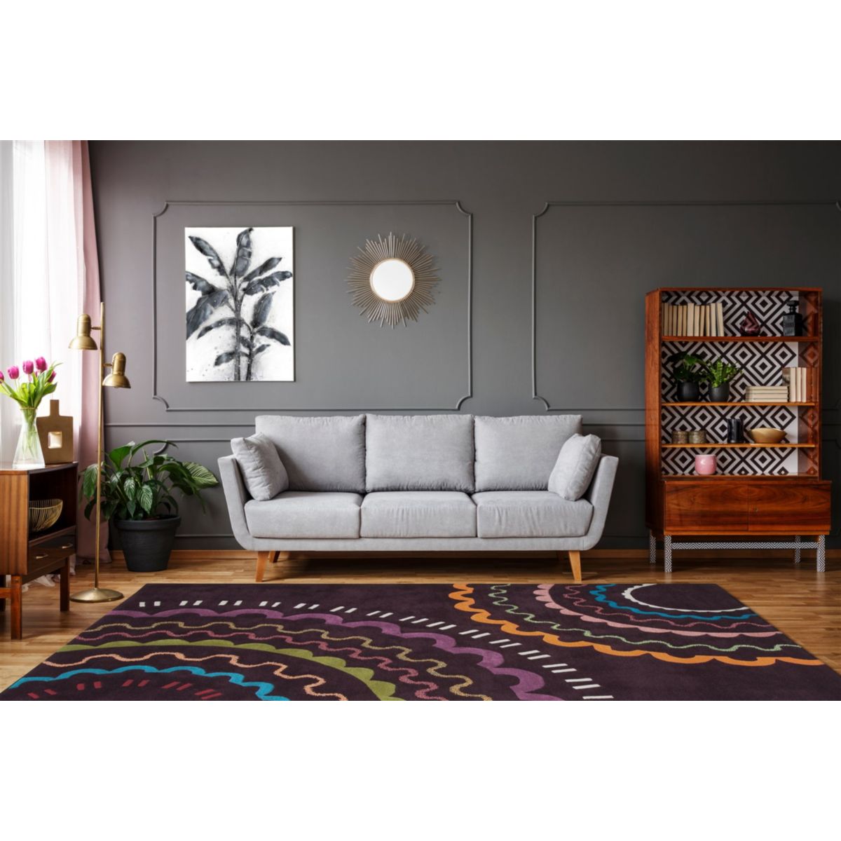 Spirit 3086 Multi / Violett 140cm x 200cm Bild 2