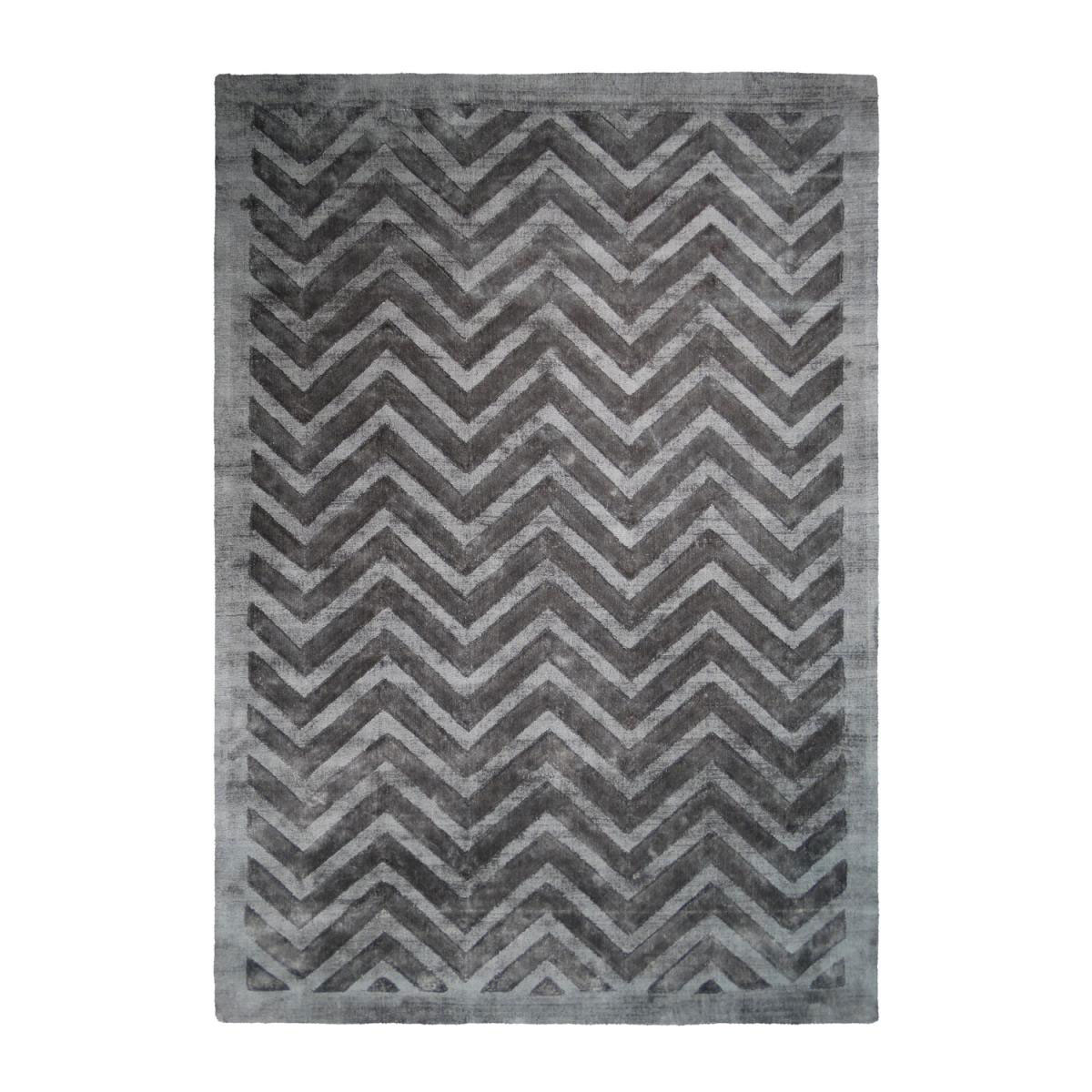 Kurzflorteppich „Luxury 410“ Grau/Anthrazit, 120x170cm