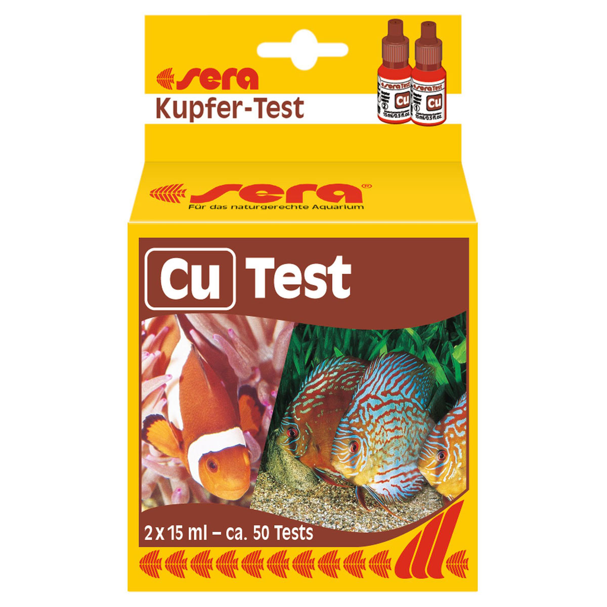 sera  Kupfer-Test 15 ml für ca 50 Tests